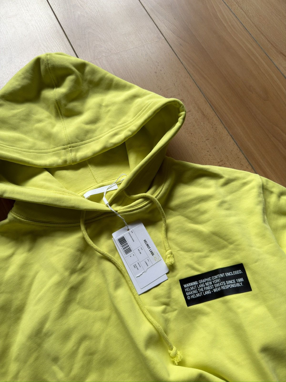 Helmut Lang Helmut Lang green big logo go new hoodie Size US L / EU 52-54 / 3 - 3 Thumbnail