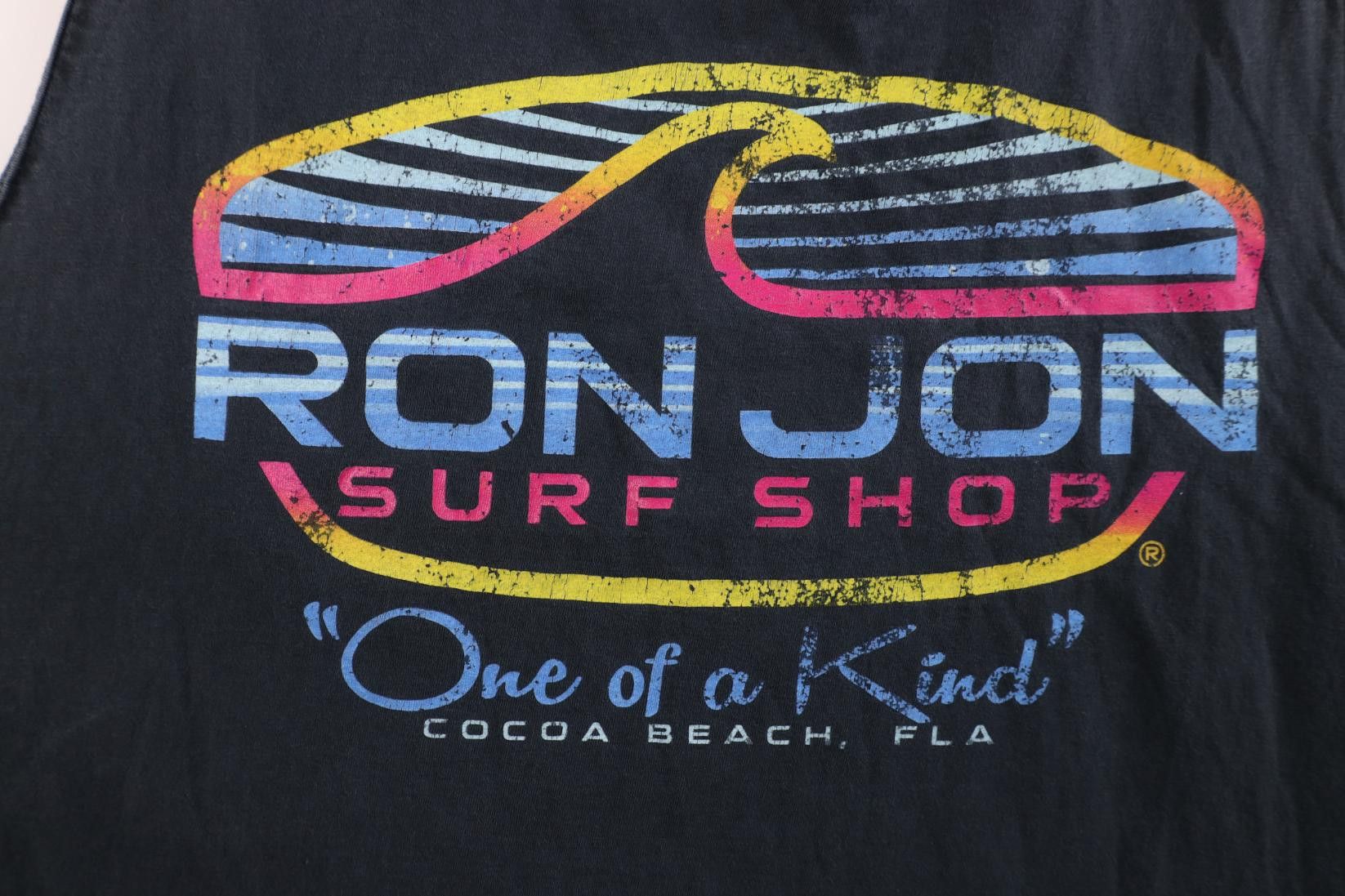 Vintage Vintage Ron Jon Surf Shop Spell Out Tank Top T-Shirt Black Size US XXL / EU 58 / 5 - 10 Thumbnail