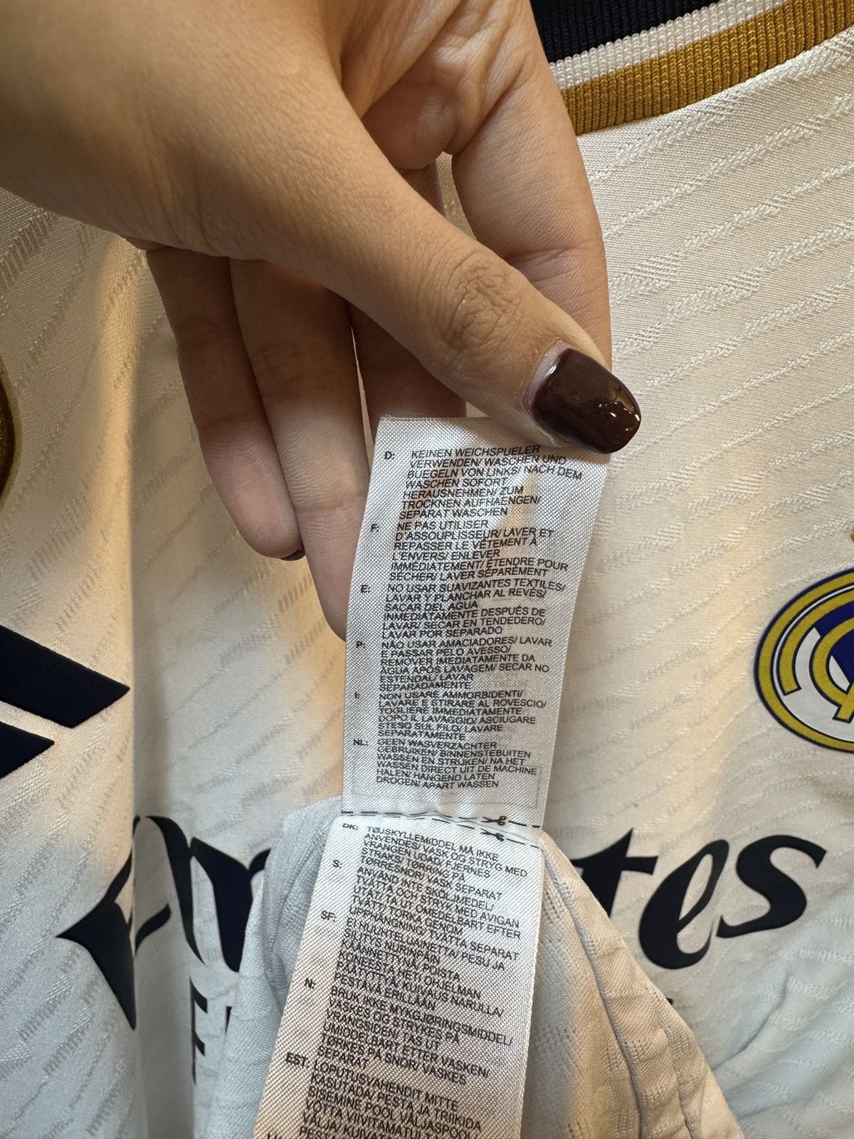 Adidas 2023-2024 RealMadridLongSleevesHomeKitPlayerVersionBECKHAM23 Size US XXL / EU 58 / 5 - 5 Thumbnail