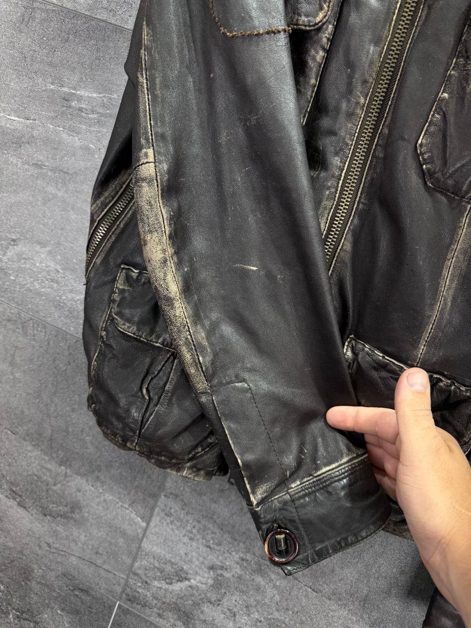 Superdry Crazy True Cycle Rider Baker Superdry Brad Leather Jacket Size US M / EU 48-50 / 2 - 10 Thumbnail