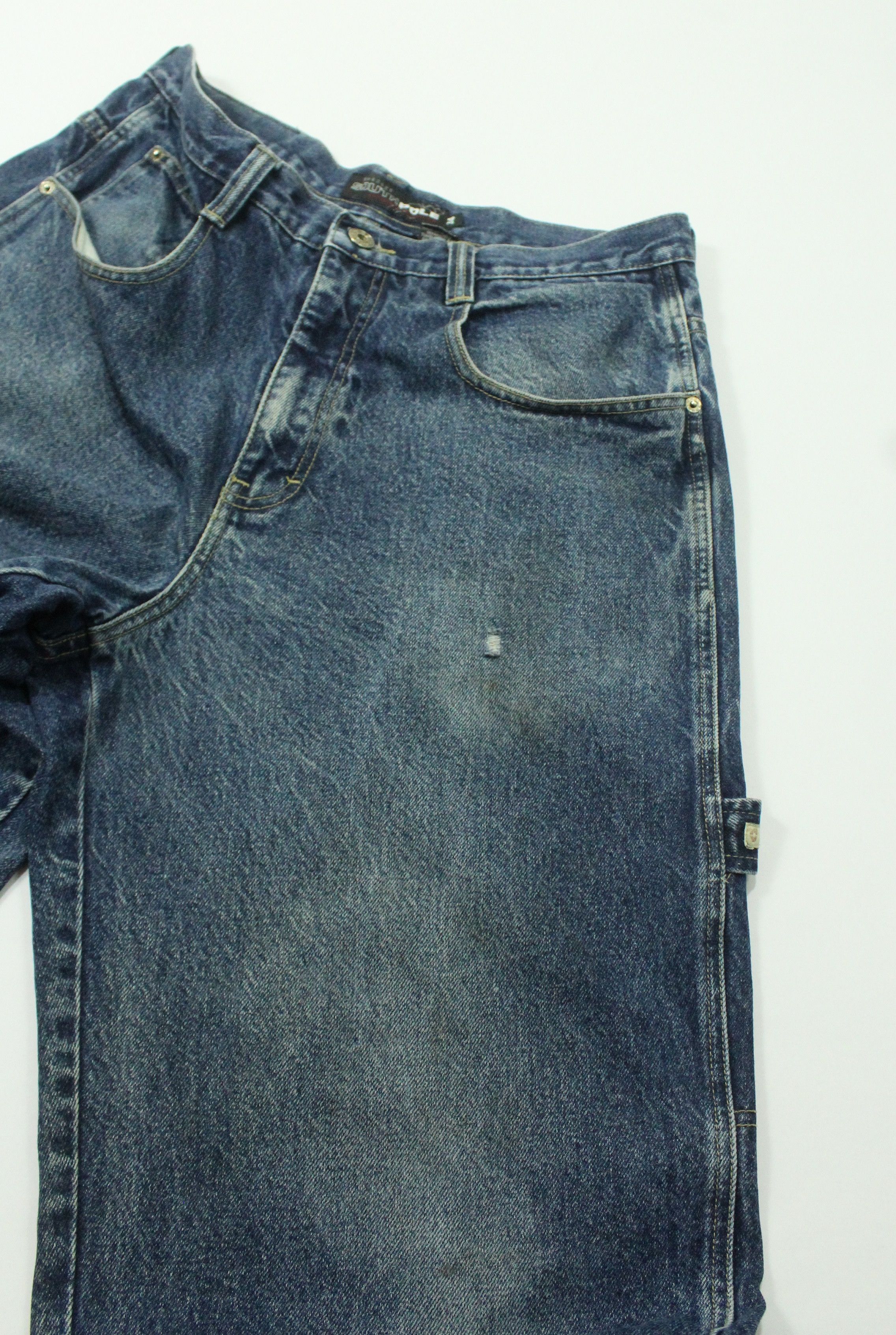 Southpole SOUTHPOLE Denim Vintage Embroidered Logo JNCO Carhartt Size US 34 / EU 50 - 16 Thumbnail
