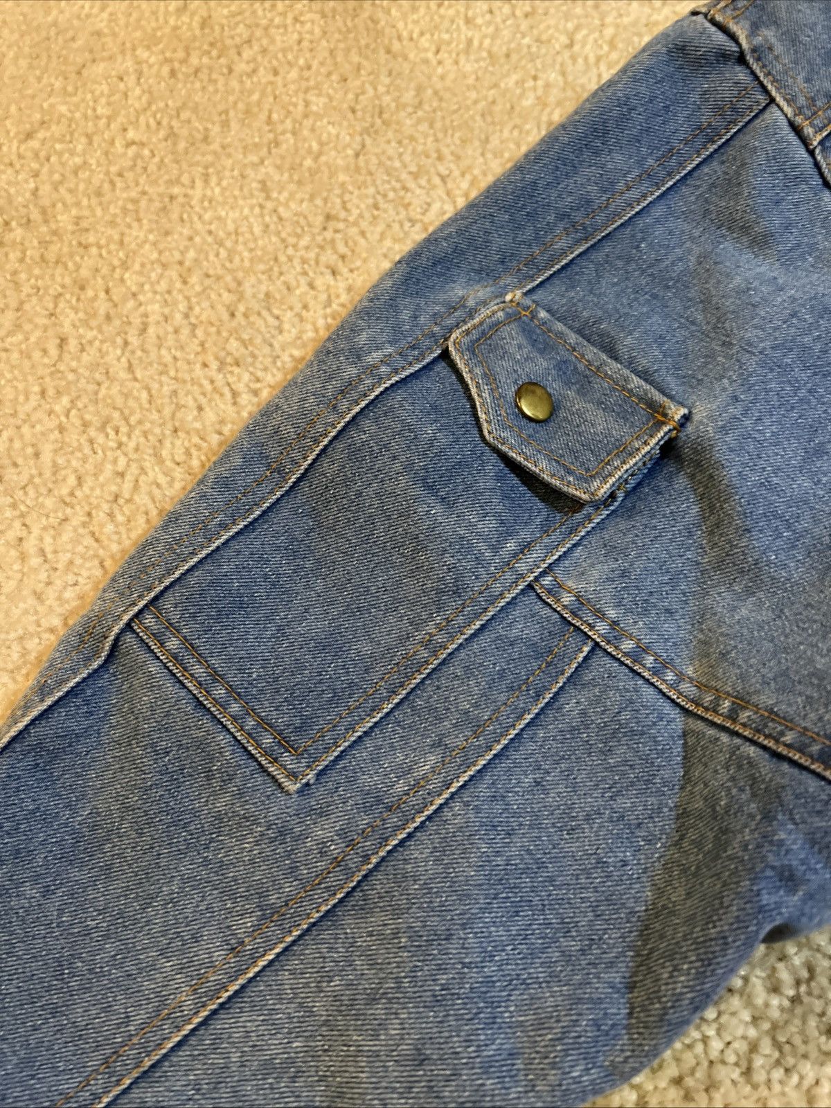 Vintage Vintage Oversized Heavy Denim Jacket Shacket Chore Coat Size M / US 6-8 / IT 42-44 - 7 Thumbnail