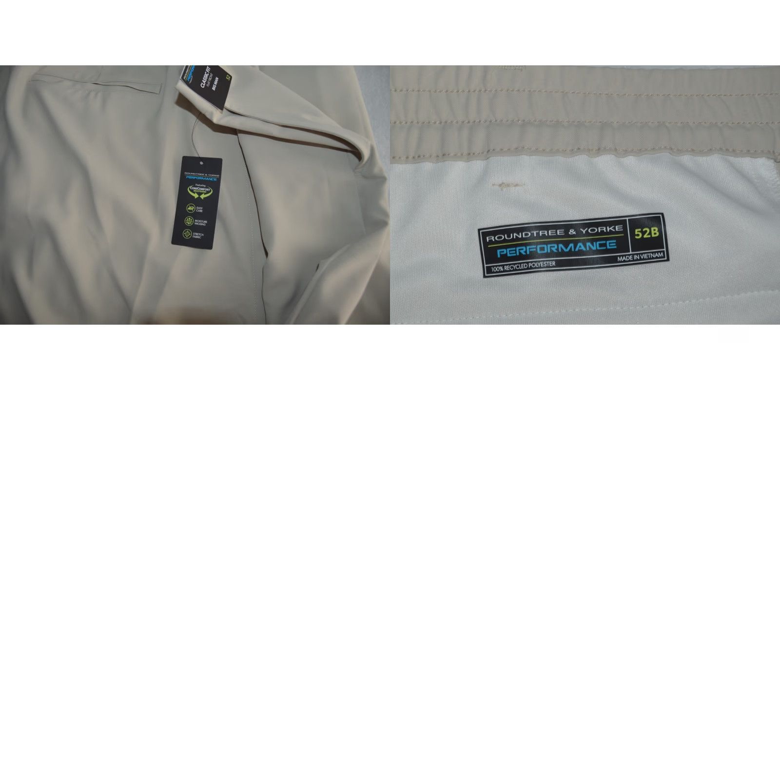 Roundtree & Yorke Roundtree & Yorke Performance Shorts Men 52 Classic Flat Khaki Golf Size US 36 / EU 52 - 8 Thumbnail