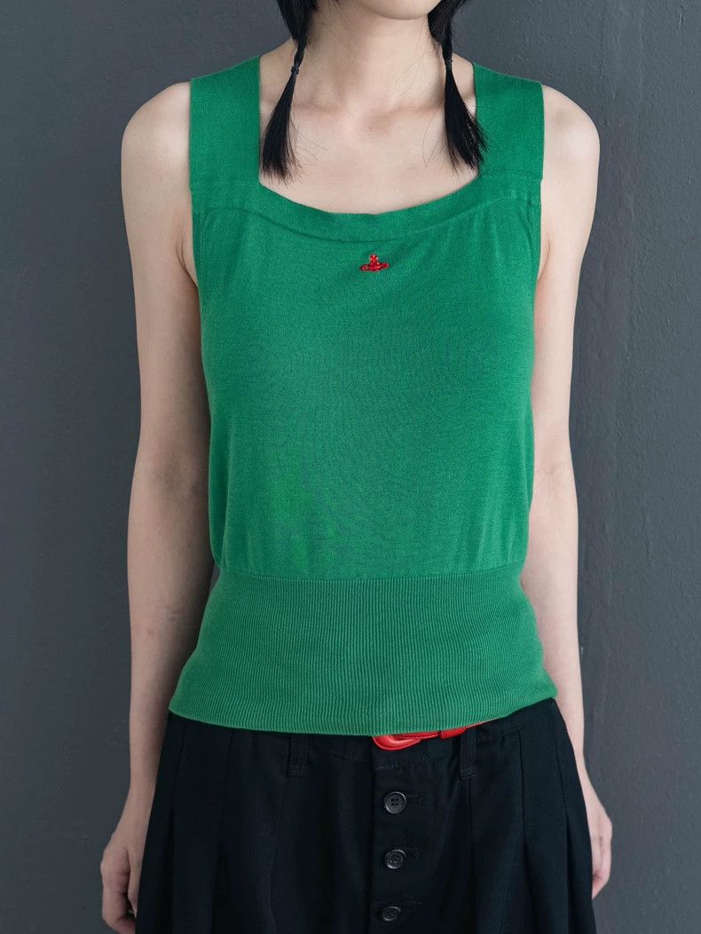 Vivienne Westwood Vivienne Westwood Green cross back strap knit top Size M / US 6-8 / IT 42-44 - 5 Thumbnail