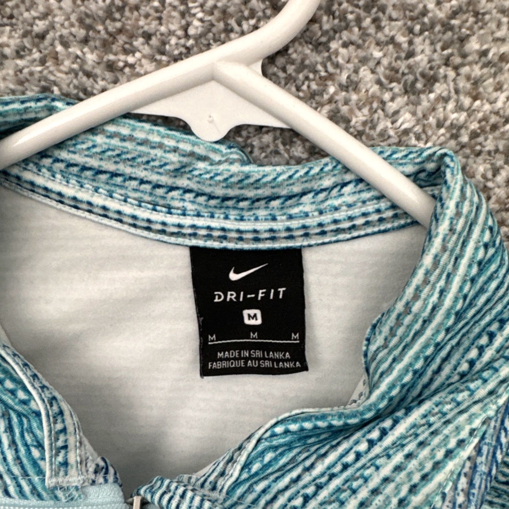 Nike Nike Dri-Fit Pullover Women Medium Athletic Running 1/2 Zip Blue Size M / US 6-8 / IT 42-44 - 7 Thumbnail