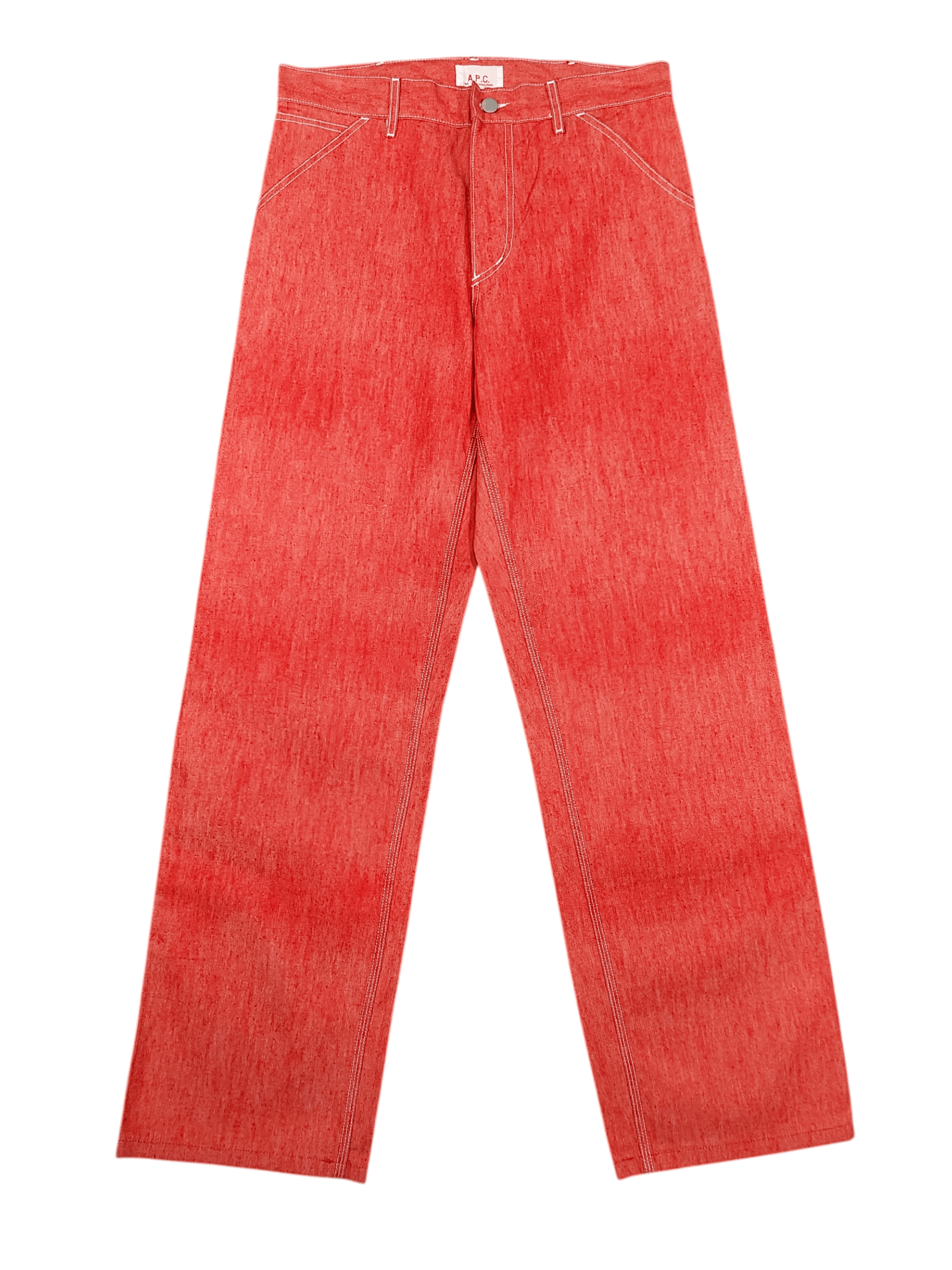 A.P.C. 90s APC 🇫🇷 Minimal Workwear Cut Canvas Trousers Size US 31 - 1 Thumbnail