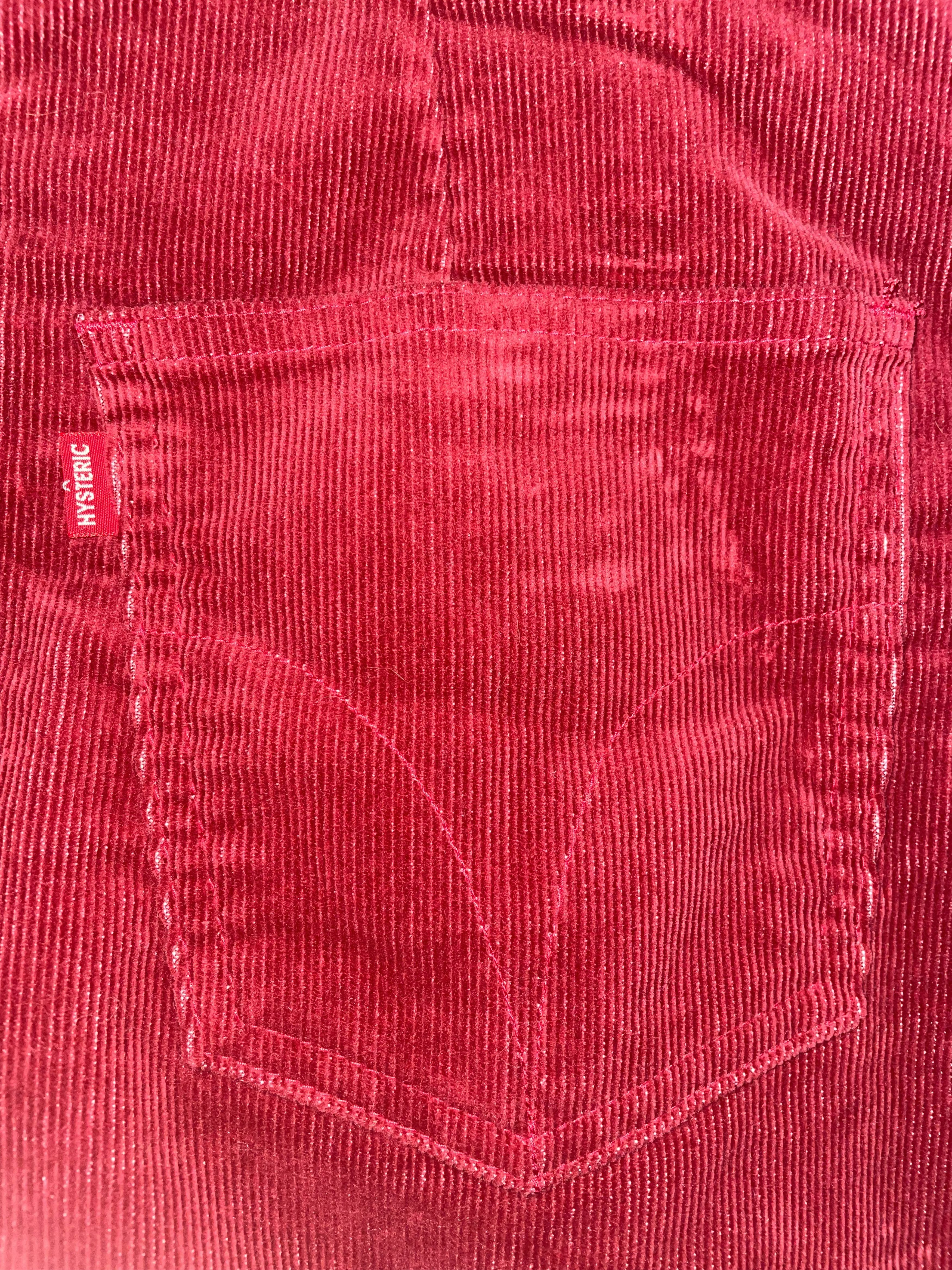 Hysteric Glamour Red Maxi Corduroy Skirt | Size 27 ~ Small Size 27" / US 4 / IT 40 - 5 Thumbnail