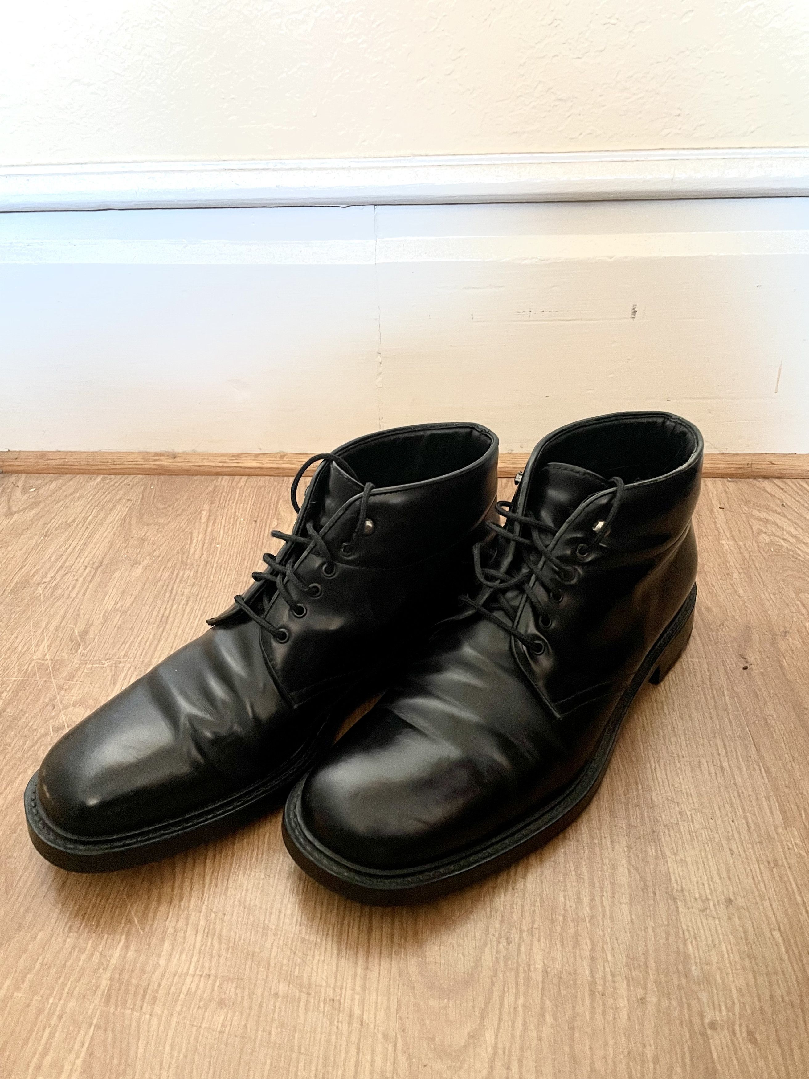 image of Prada Chukka Stype Boot in Black Leather, Men's (Size 11)