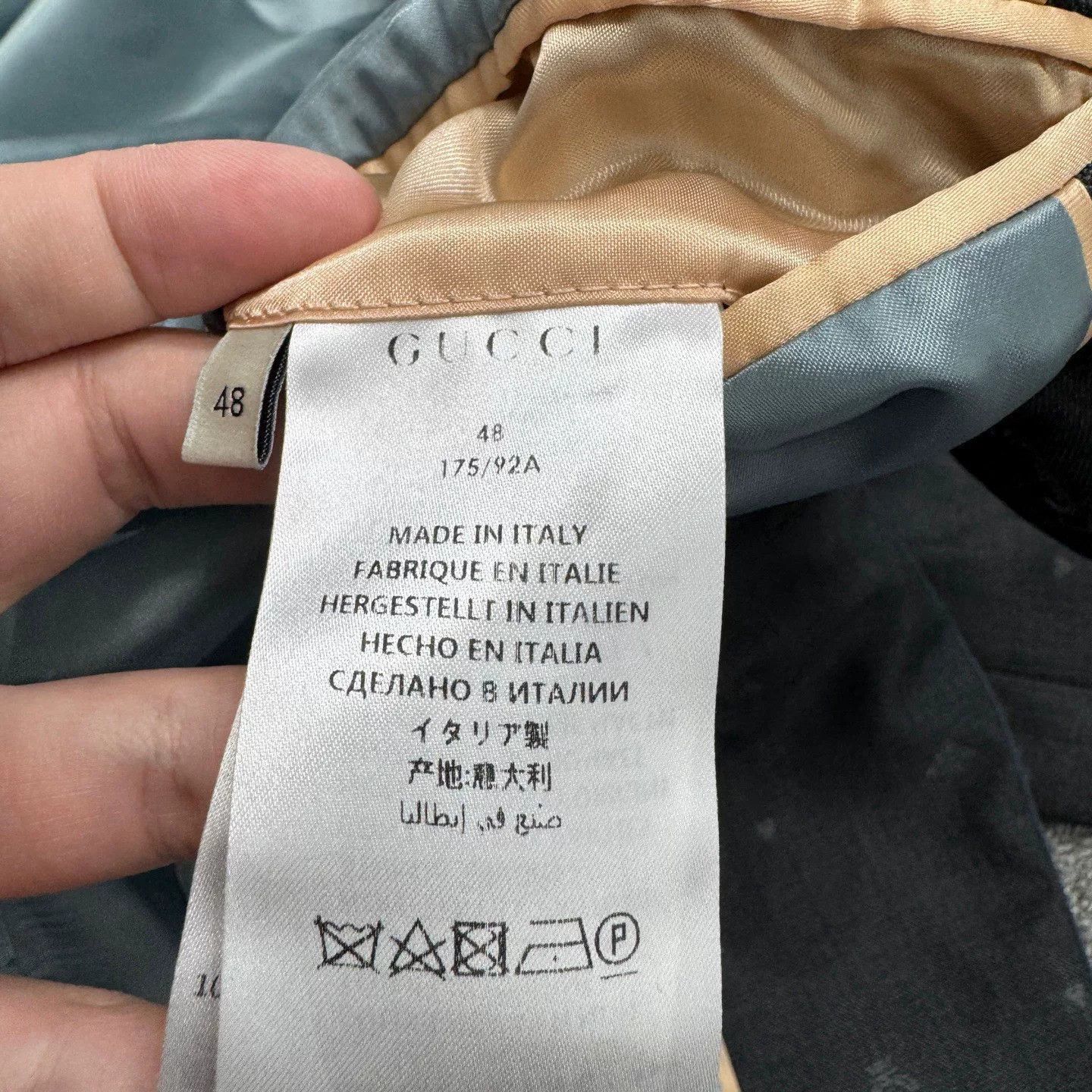 Gucci gucci bee embroidered wool suit jacket. Size US L / EU 52-54 / 3 - 5 Thumbnail