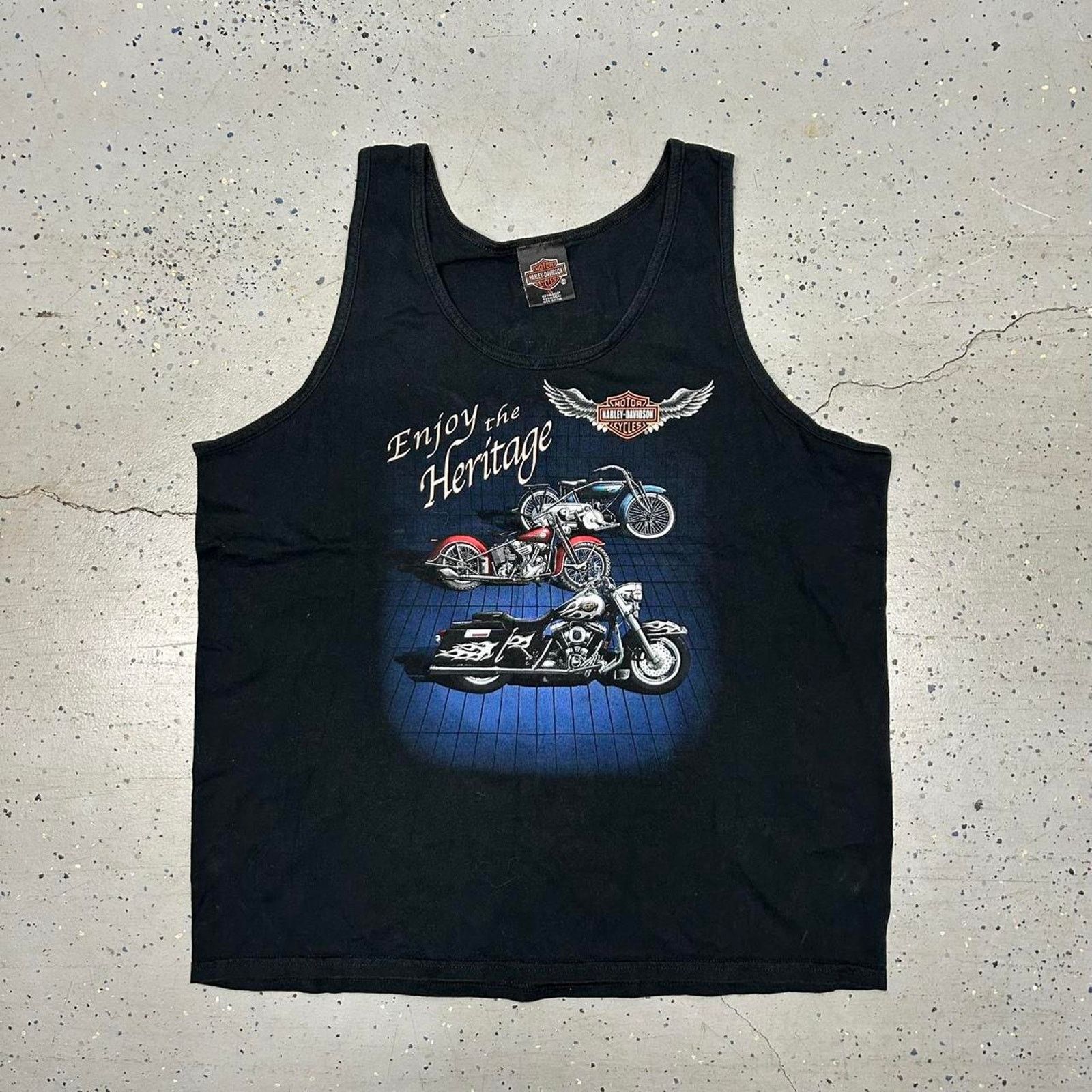 Harley Davidson VTG 90s Harley Davidson tank top Size US XL / EU 56 / 4 - 1 Thumbnail