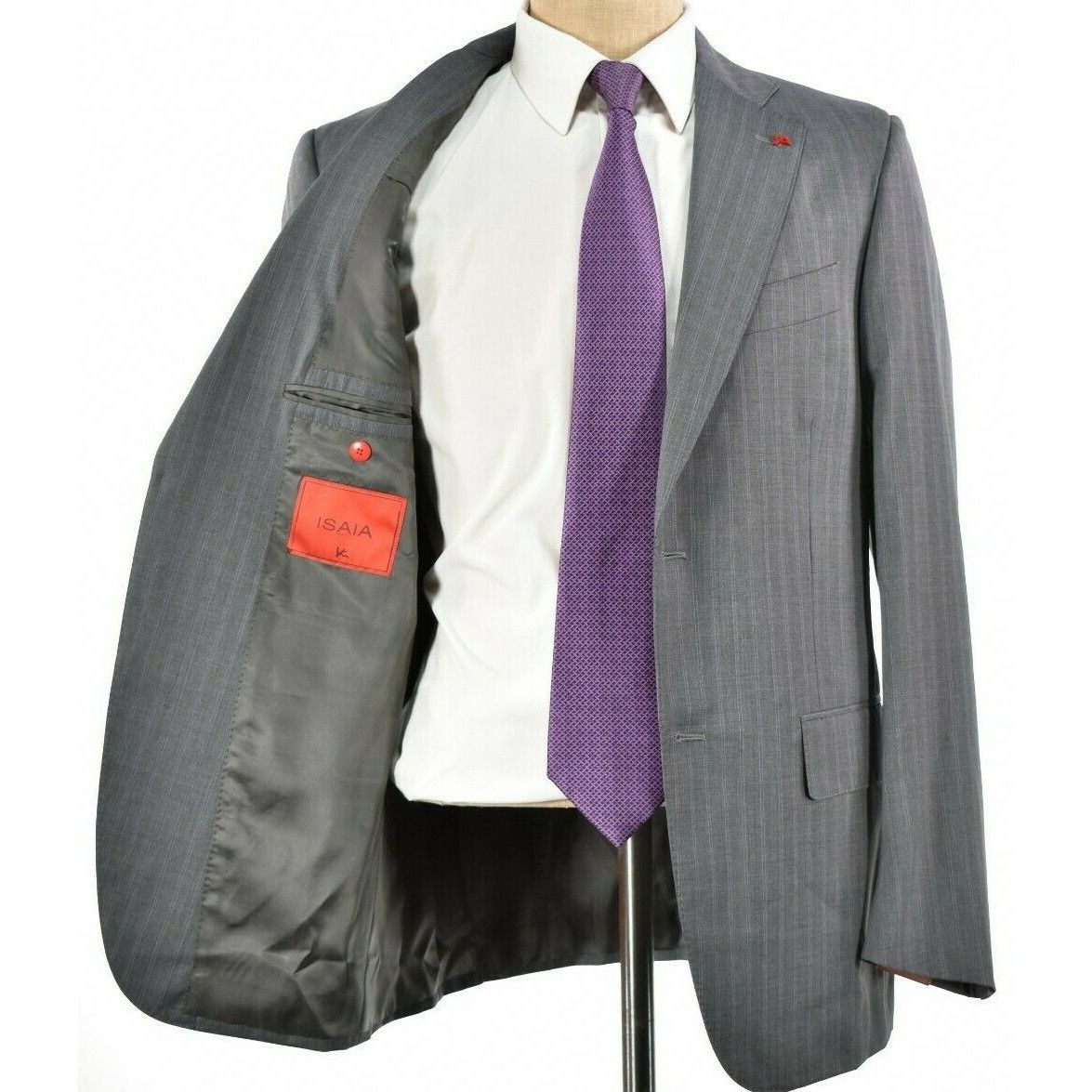 Isaia isaia Suit Size US 40 Regular in Gray Size 40R - 7 Thumbnail