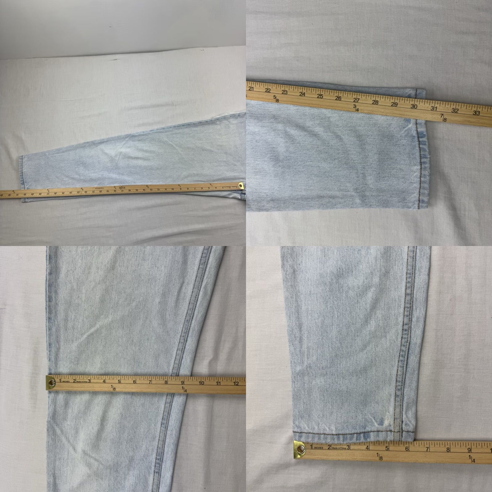 Levi's VINTAGE Levis 521 Jeans Womens 12 MED Tapered High Waist Hipster 90s USA Size 34" / US 12 / IT 48 - 8 Thumbnail