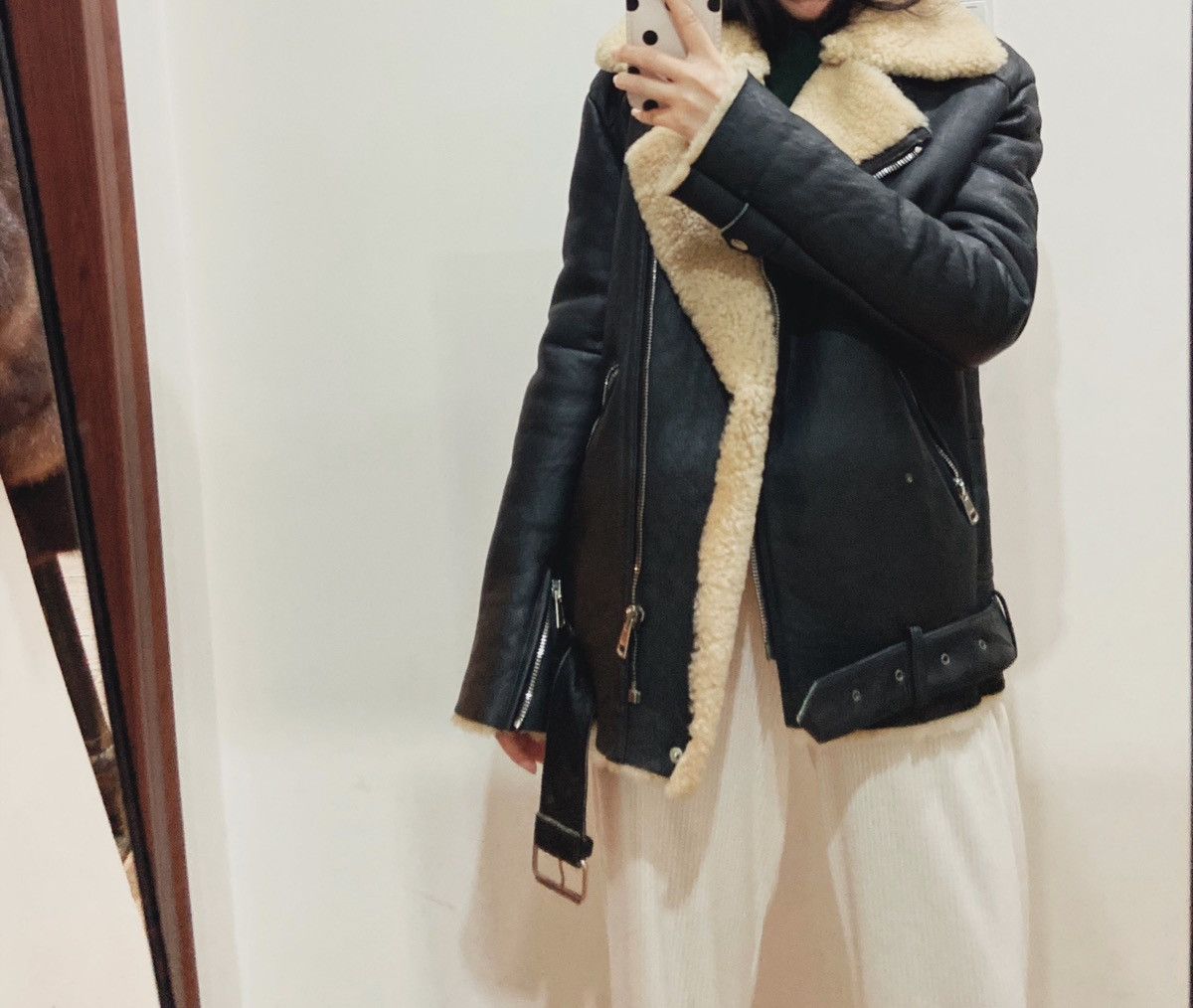 Other shearling sheepskin leather jacket Size S / US 4 / IT 40 - 3 Thumbnail