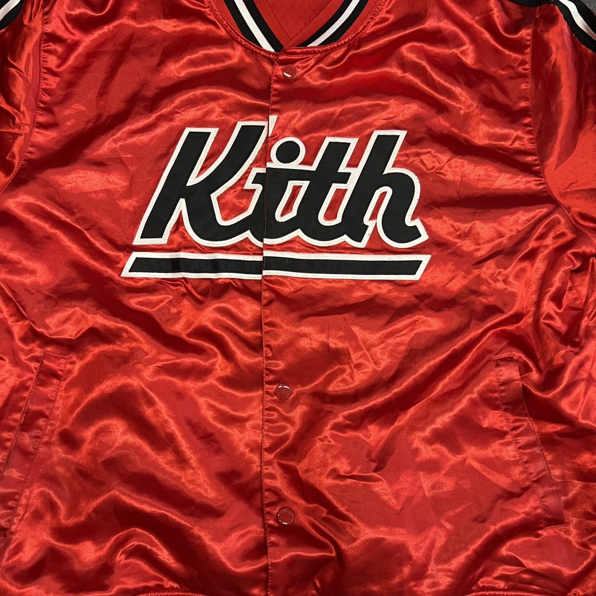 Kith × Mitchell & Ness Kith x Mitchell & Ness Satin Warm Up Jacket Miami Size US XL / EU 56 / 4 - 3 Thumbnail