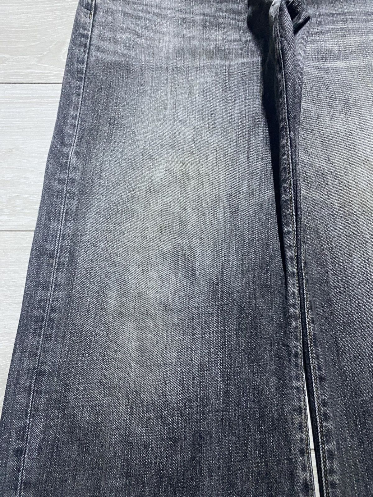 Undercover × Uniqlo Vintage Uniqlo S-003 Faded Grey Denim Distressed Baggy Jeans Size US 35 - 7 Thumbnail