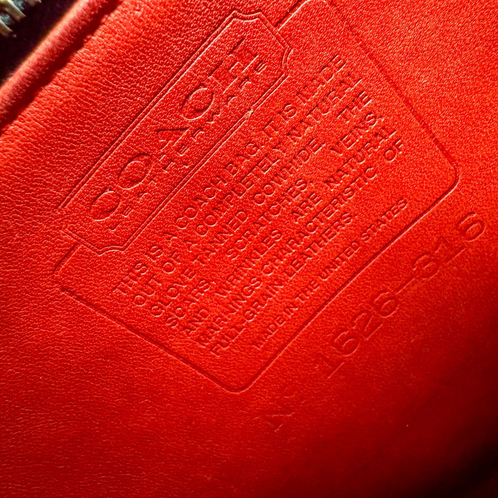 Coach ❤️ Coach Red Leather Rambler’s Legacy Bag 9061 Crossbody USA Size ONE SIZE - 6 Thumbnail