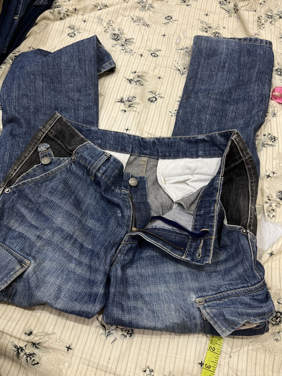 Le Grande Bleu (L.G.B.) 🔥🔥🔥ARCHIVE PPFM PATCHWORK DENIM Size US 33 - 16 Thumbnail