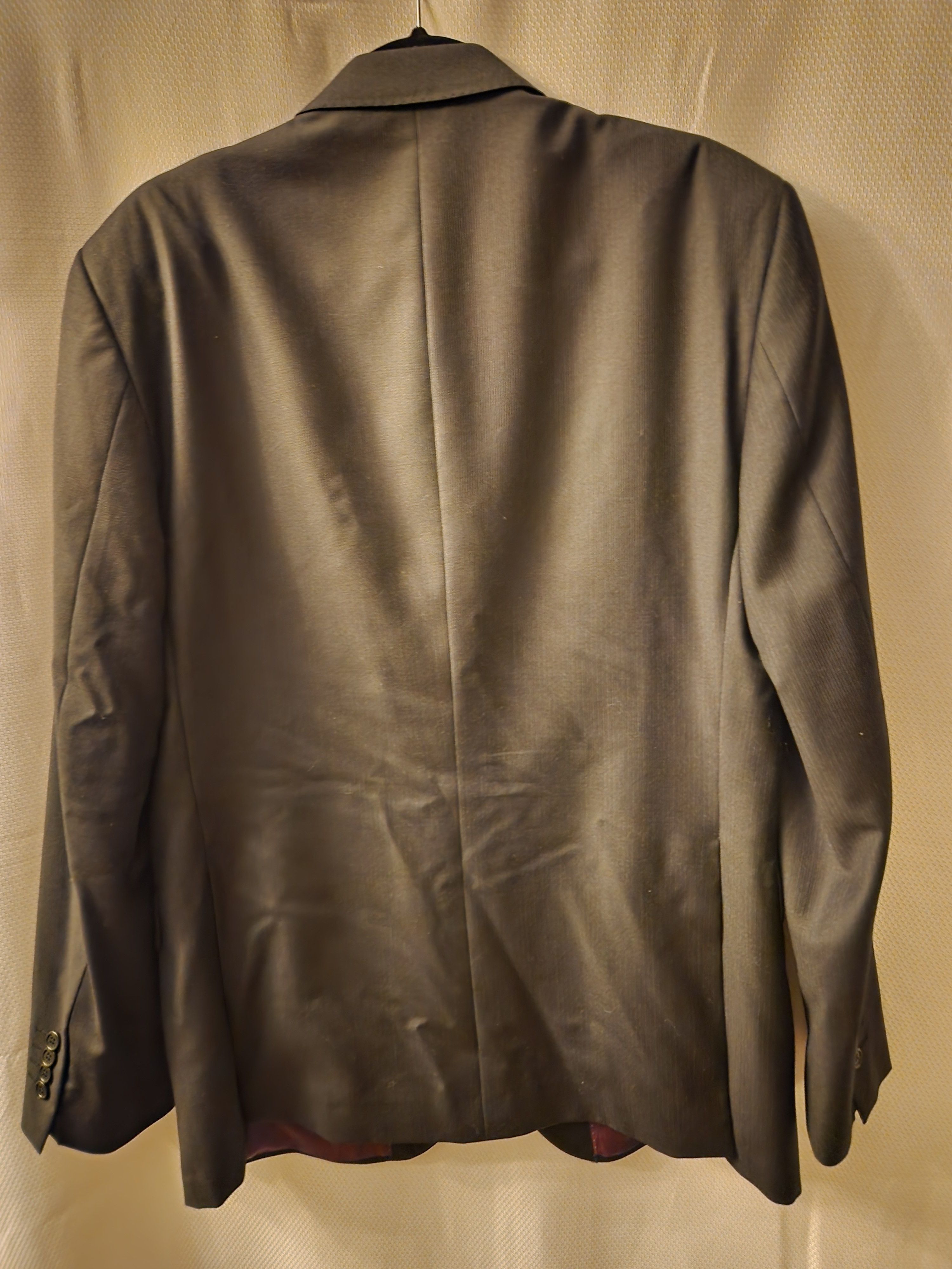 Ermenegildo Zegna Ermenegildo Zegna Wool Black Subtle Pinstripe Blazer Sz 44R Size 42R - 2 Thumbnail
