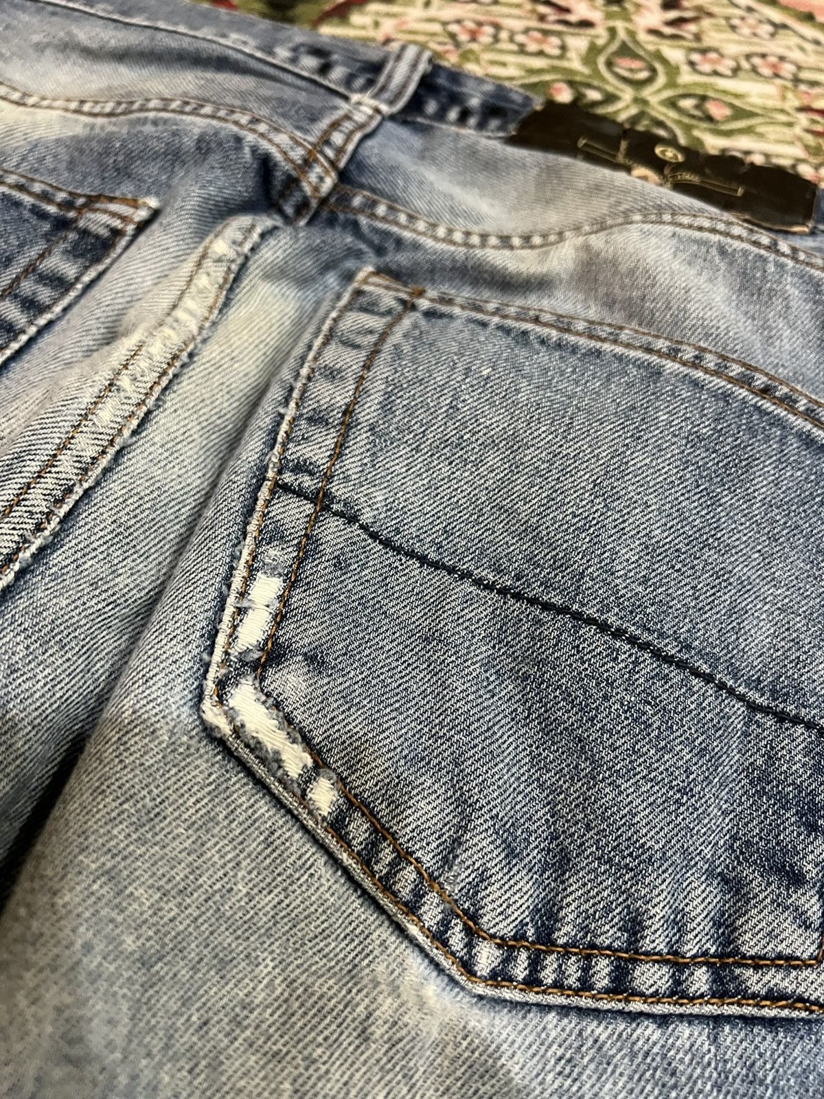 Designer × Stone Island Vintage Stone Island Faded Jeans Size US 29 - 9 Thumbnail