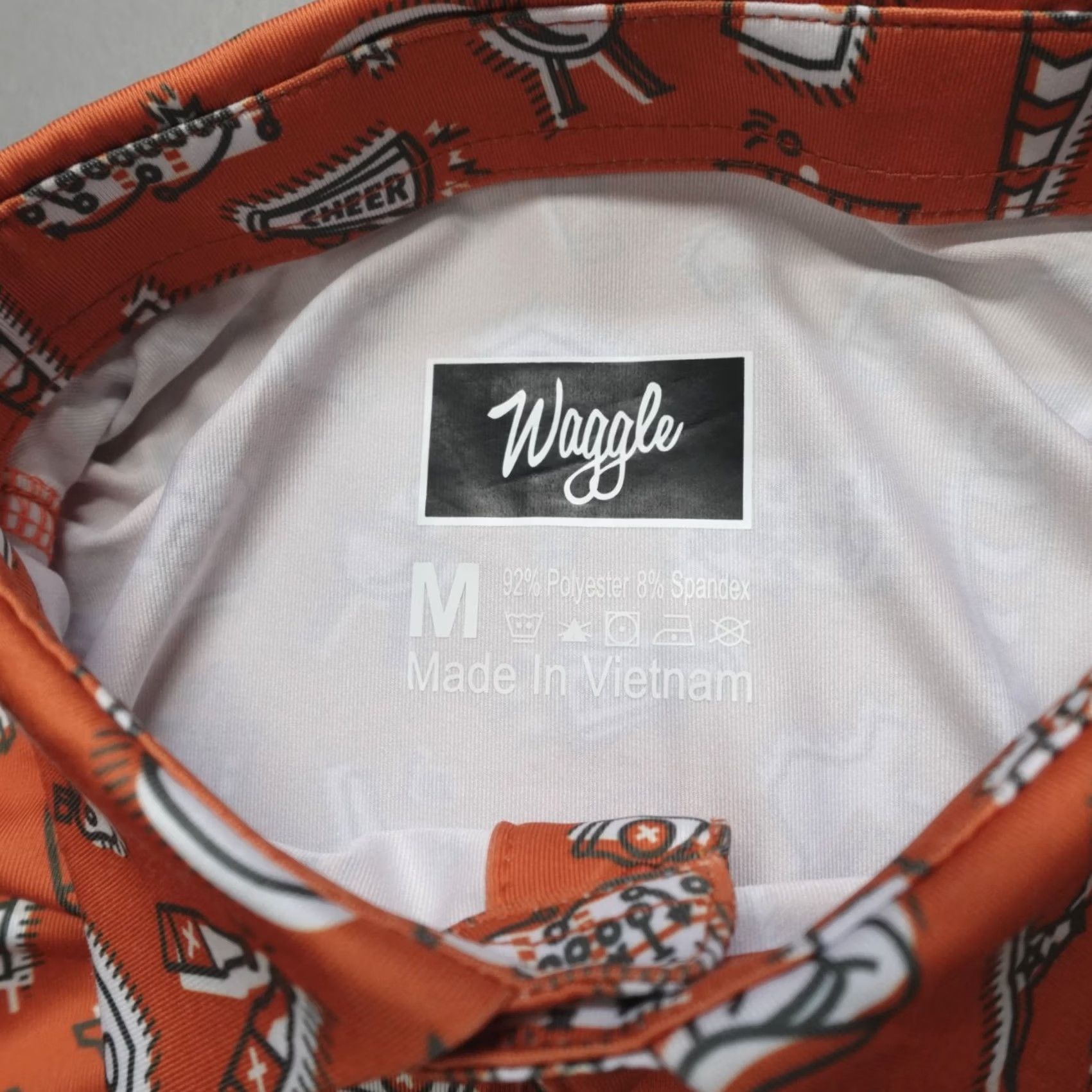 Vintage Waggle Golf Performance Polo Shirt Texas Game Day Men's M Polo Shirt Orange Golf + Texas + Waggle + Men's M Size US M / EU 48-50 / 2 - 5 Thumbnail