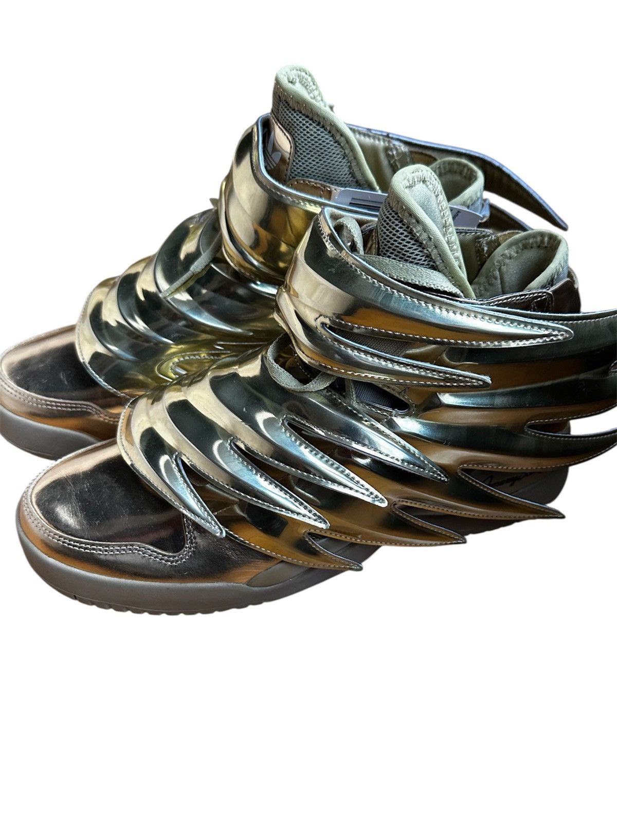 Adidas × Jeremy Scott Adidas JS 3.0 Gold Wings 2009 Size US 9 / EU 42 - 4 Thumbnail