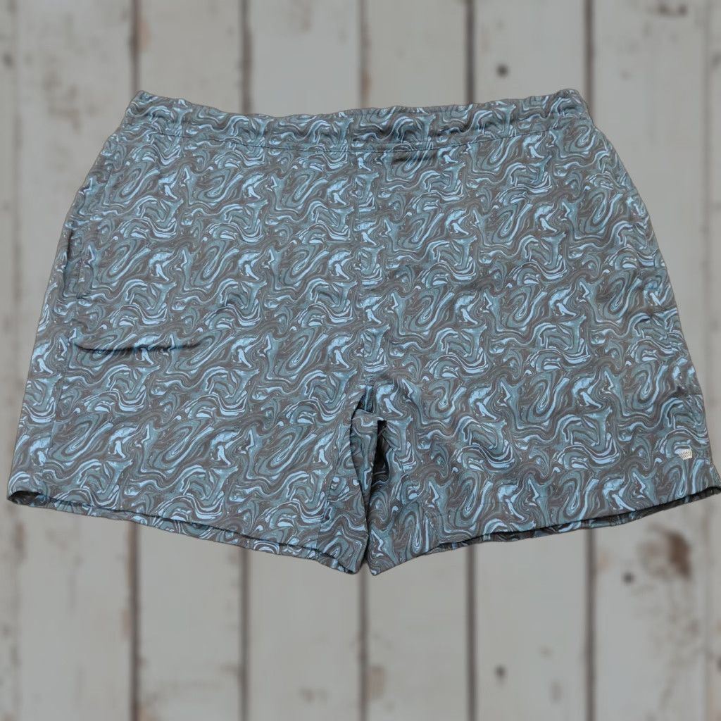 Vintage **Mack Weldon Surf Drawstring XXL Blue Waves Swim Trunks** User: **Mack Weldon Blue Waves XXL Surf Drawstring Swim Trunks** Size ONE SIZE - 1 Thumbnail