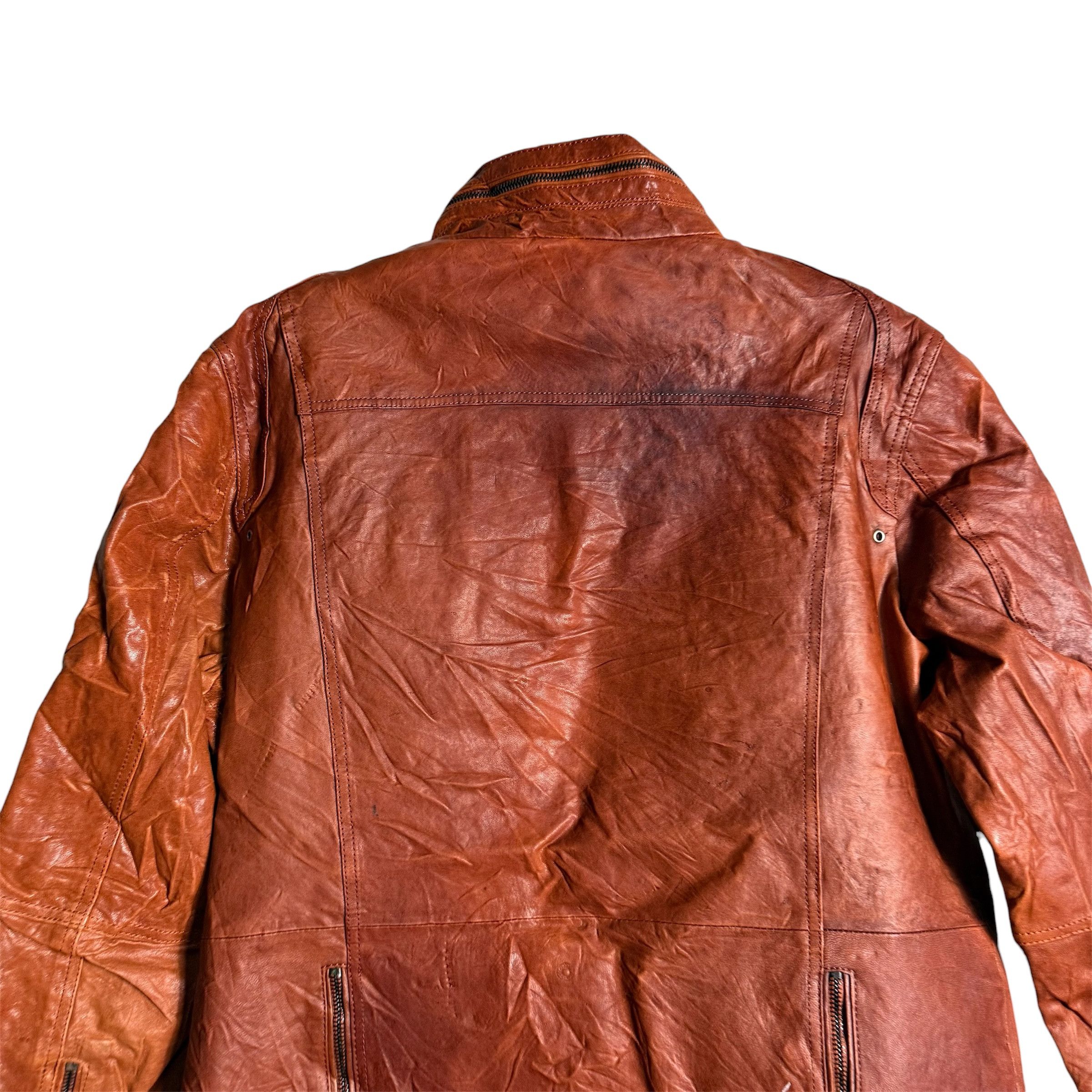 Genuine Leather 🔥RARE🔥Vintage Bassowicus Men Leather Jacket Daytona Size US L / EU 52-54 / 3 - 8 Thumbnail