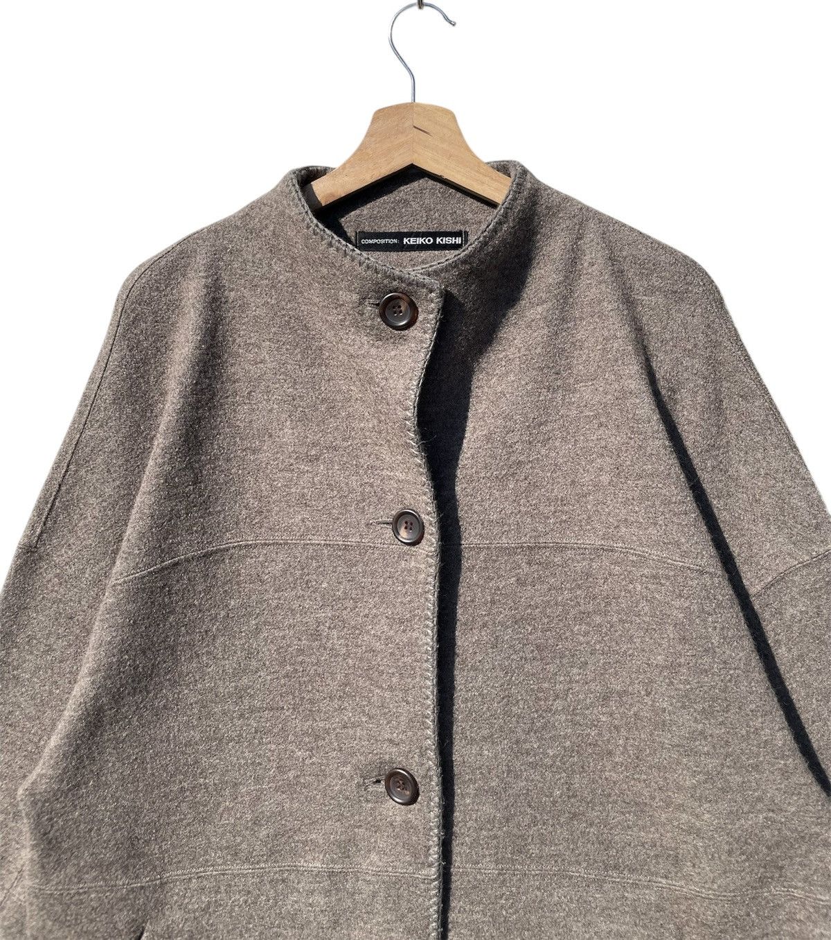 Japanese Brand RARE🔥 Keiko Kishi Wool Blend Jacket With Button Closure Size L / US 10 / IT 46 - 5 Thumbnail