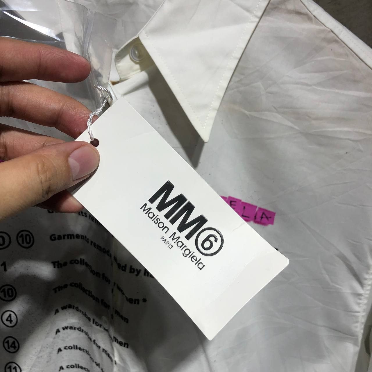 Maison Margiela BNWT Maison Margiela MM6 Label Declaration button down L/S Size US XXL / EU 58 / 5 - 8 Thumbnail