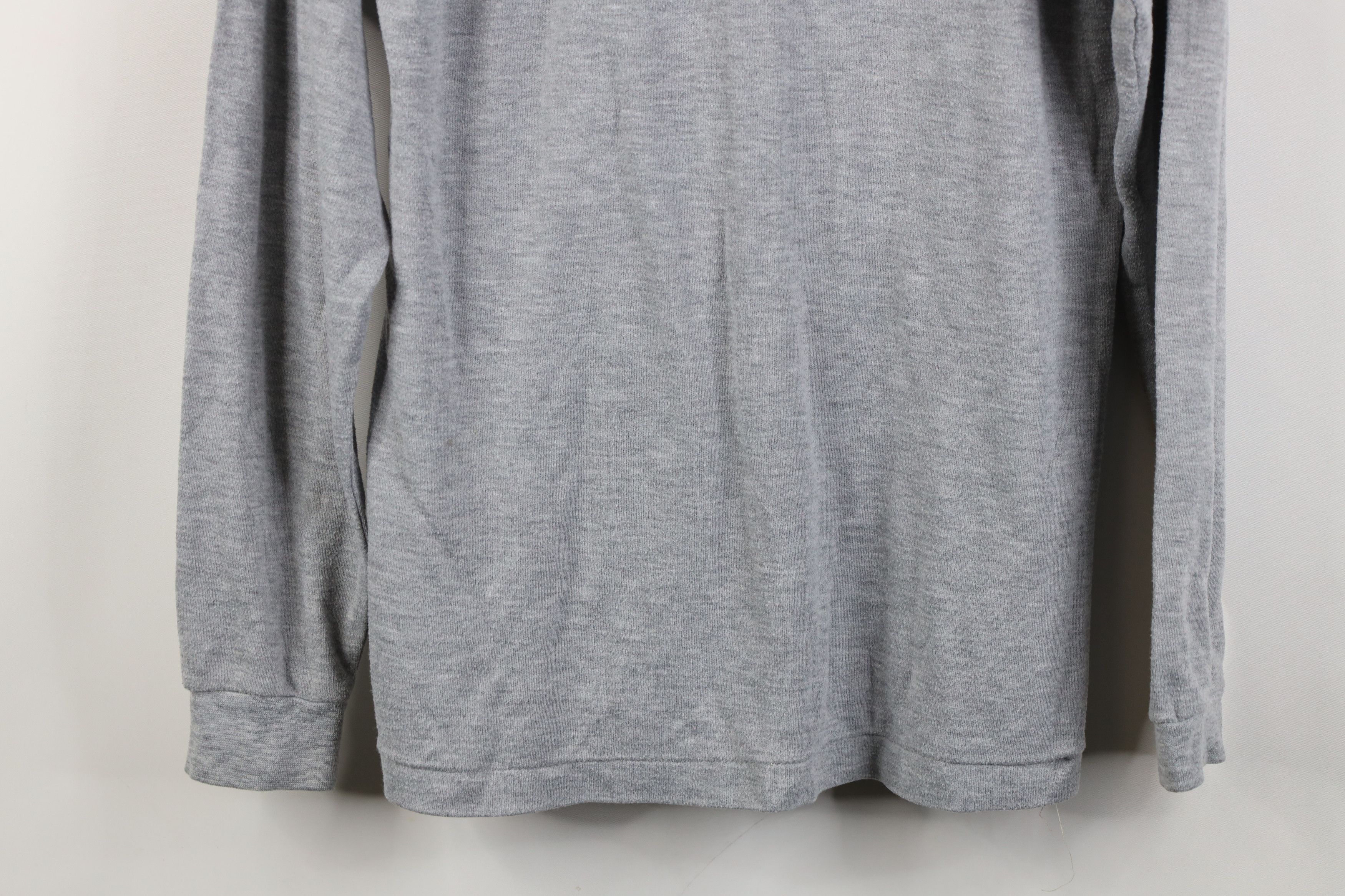 Vintage Vintage 90s Streetwear Long Sleeve Turtleneck T-Shirt Gray Size M / US 6-8 / IT 42-44 - 10 Thumbnail