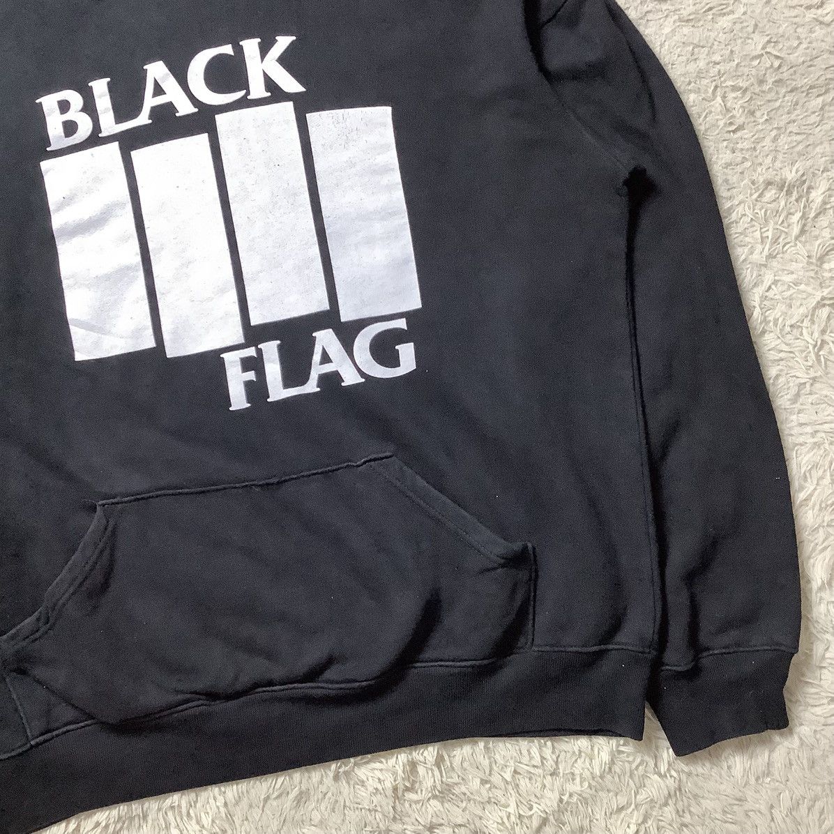 Vintage Rare Black Flag Hoodie Size US XL / EU 56 / 4 - 4 Thumbnail