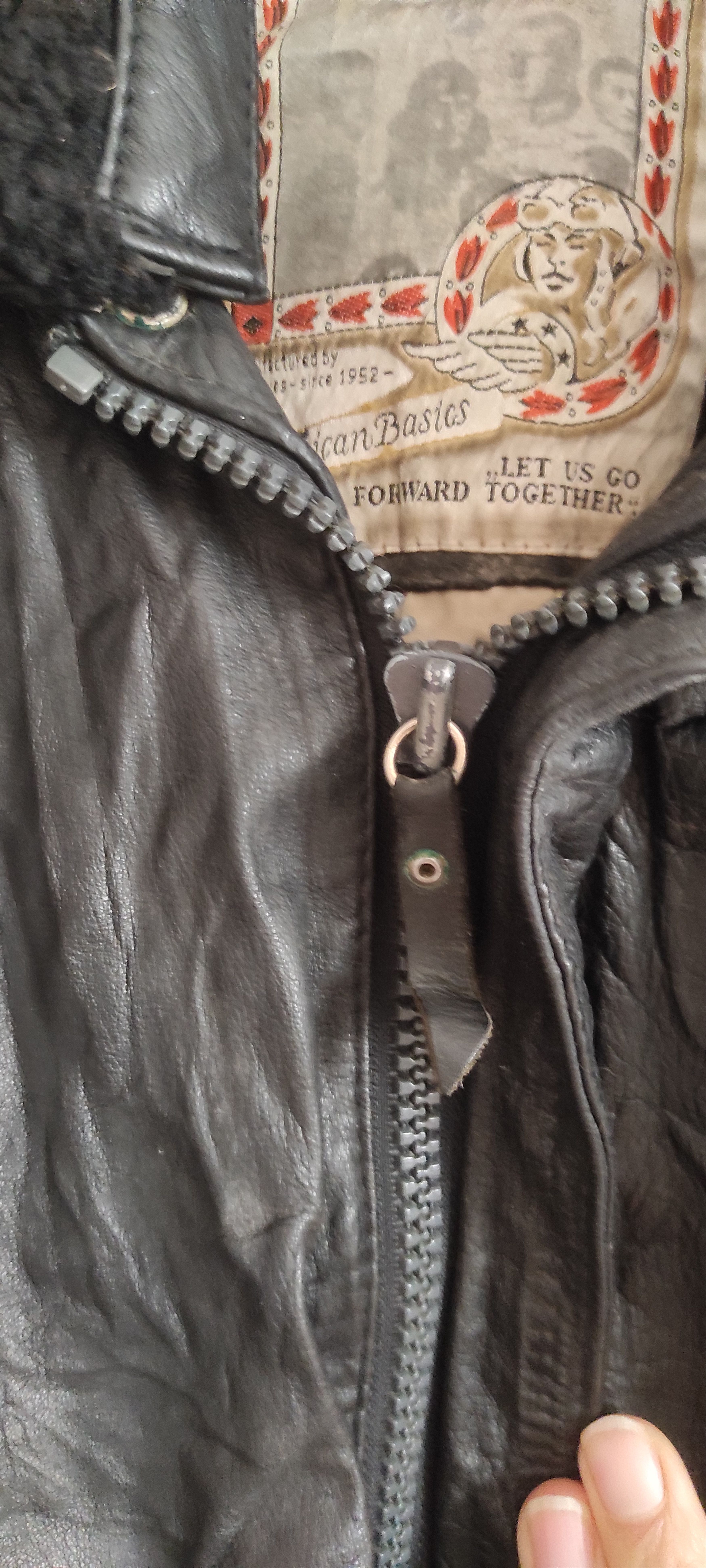 Other American Basics Genuine Leather US Force Aviator Jacket Size US L / EU 52-54 / 3 - 7 Thumbnail