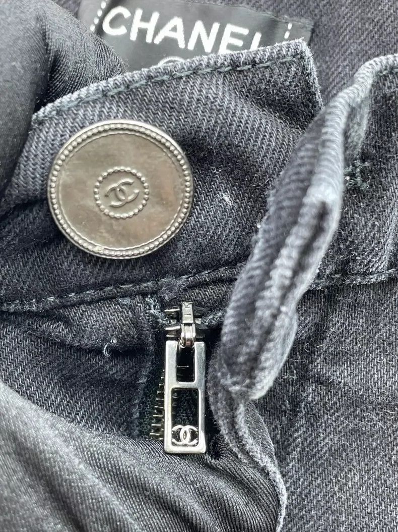 Chanel Chanel Black and gray jeans 2504-Nextarrow Size 24" / US 00 / IT 34 - 4 Thumbnail