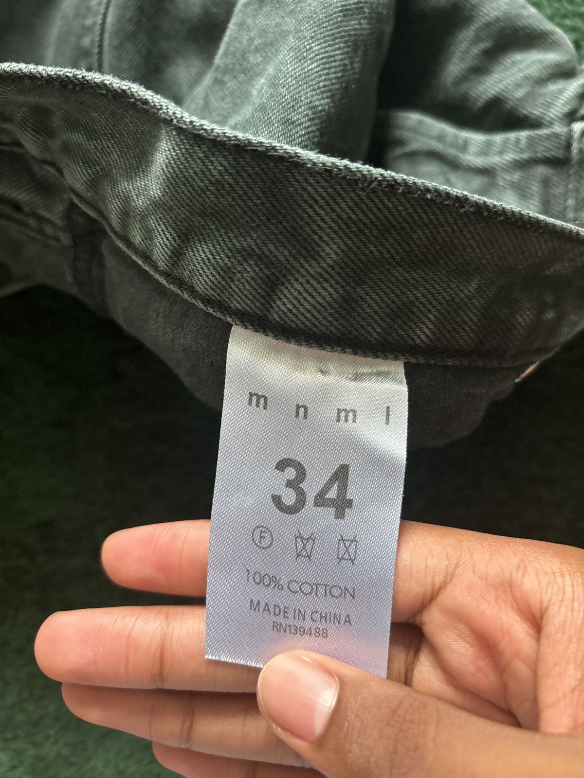 MNML Black Flared Acid Wash MNML Denim Size US 34 / EU 50 - 1 Thumbnail