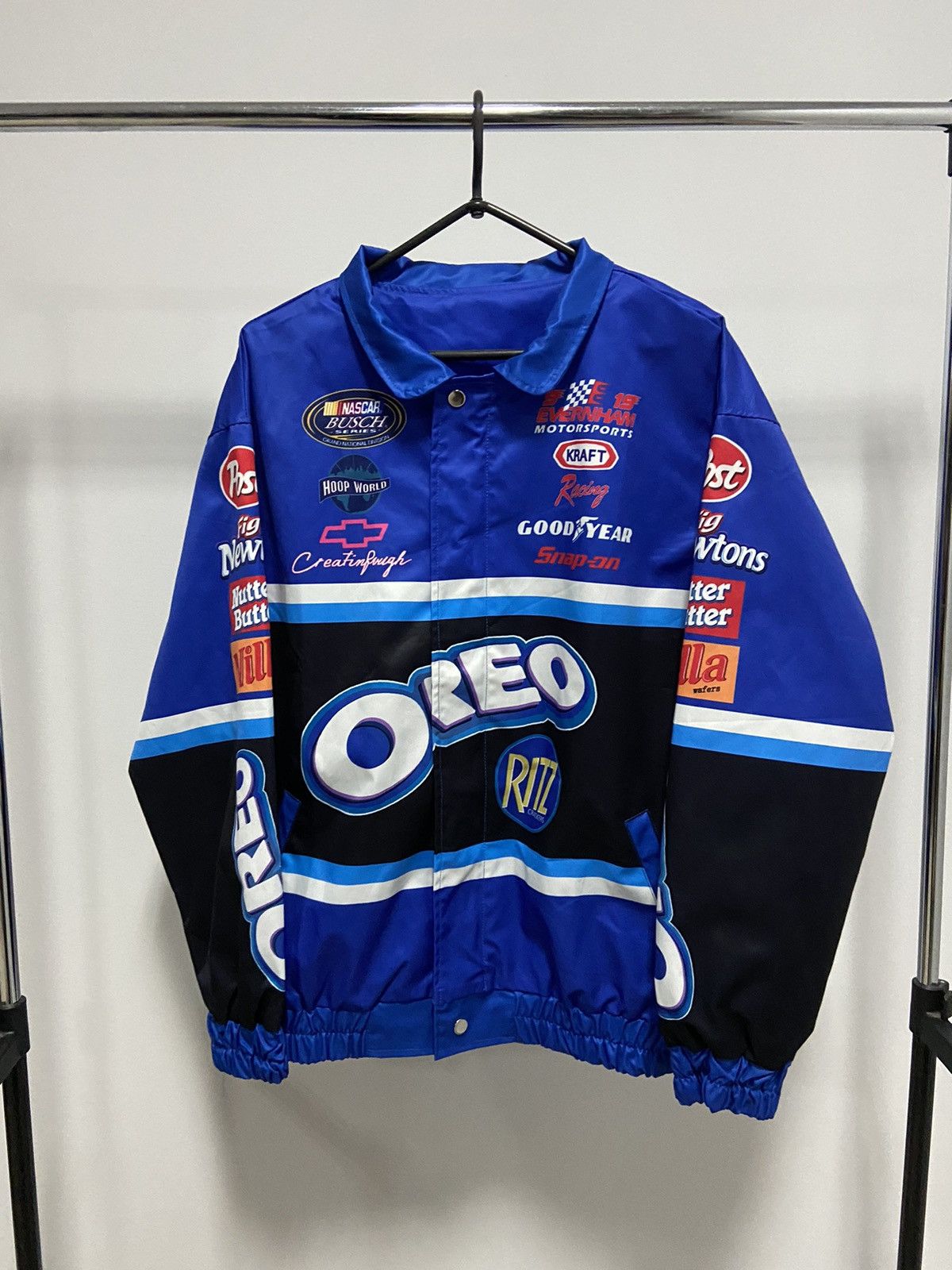 Vintage Oreo big logo racing jacket zip vintage Size US XL / EU 56 / 4 - 1 Thumbnail