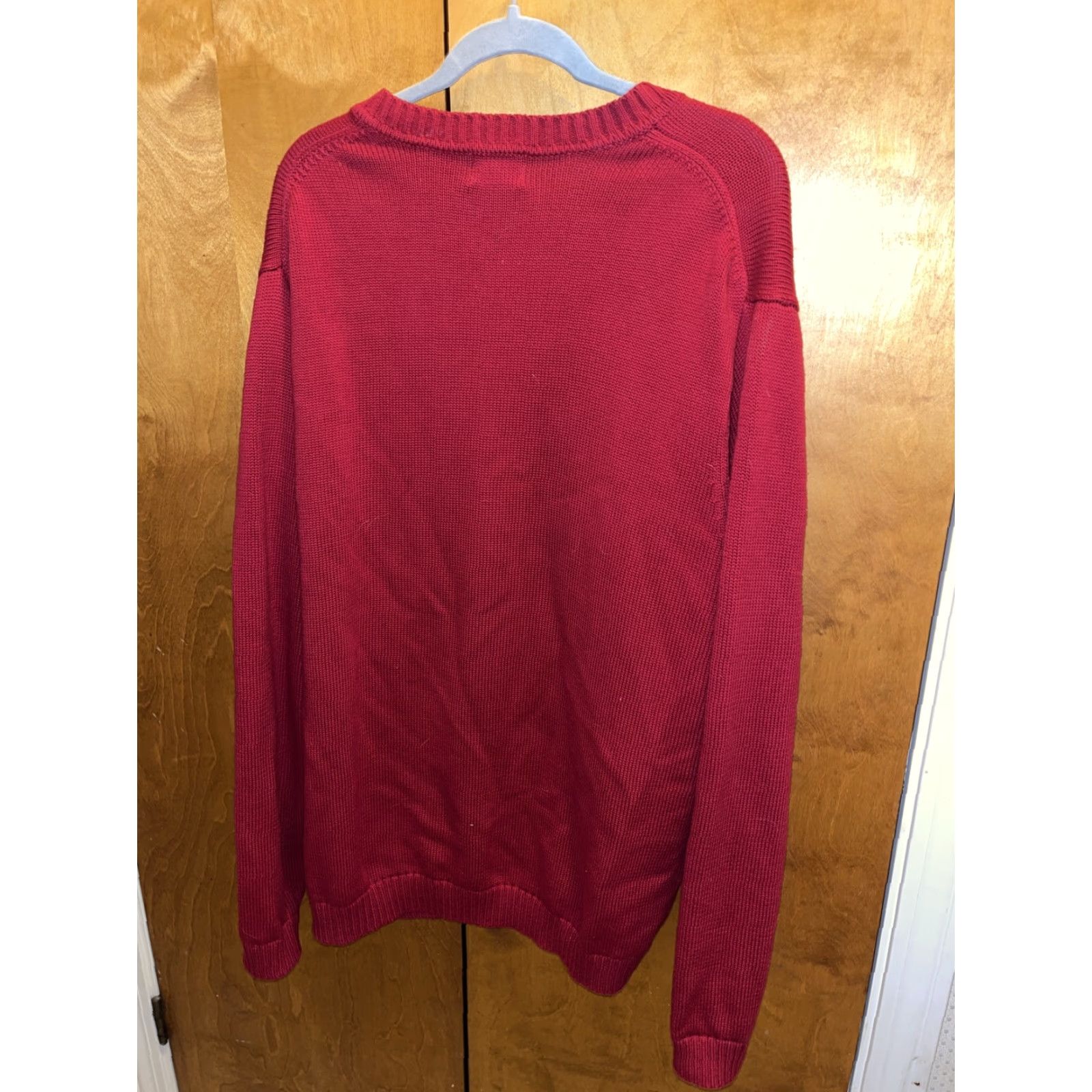 Vintage VINTAGE L.L. Bean Sweater Men XL Tall Red V-Neck Long Sleeve Knit Pullover Casual 90s USA Size US XL / EU 56 / 4 - 4 Thumbnail