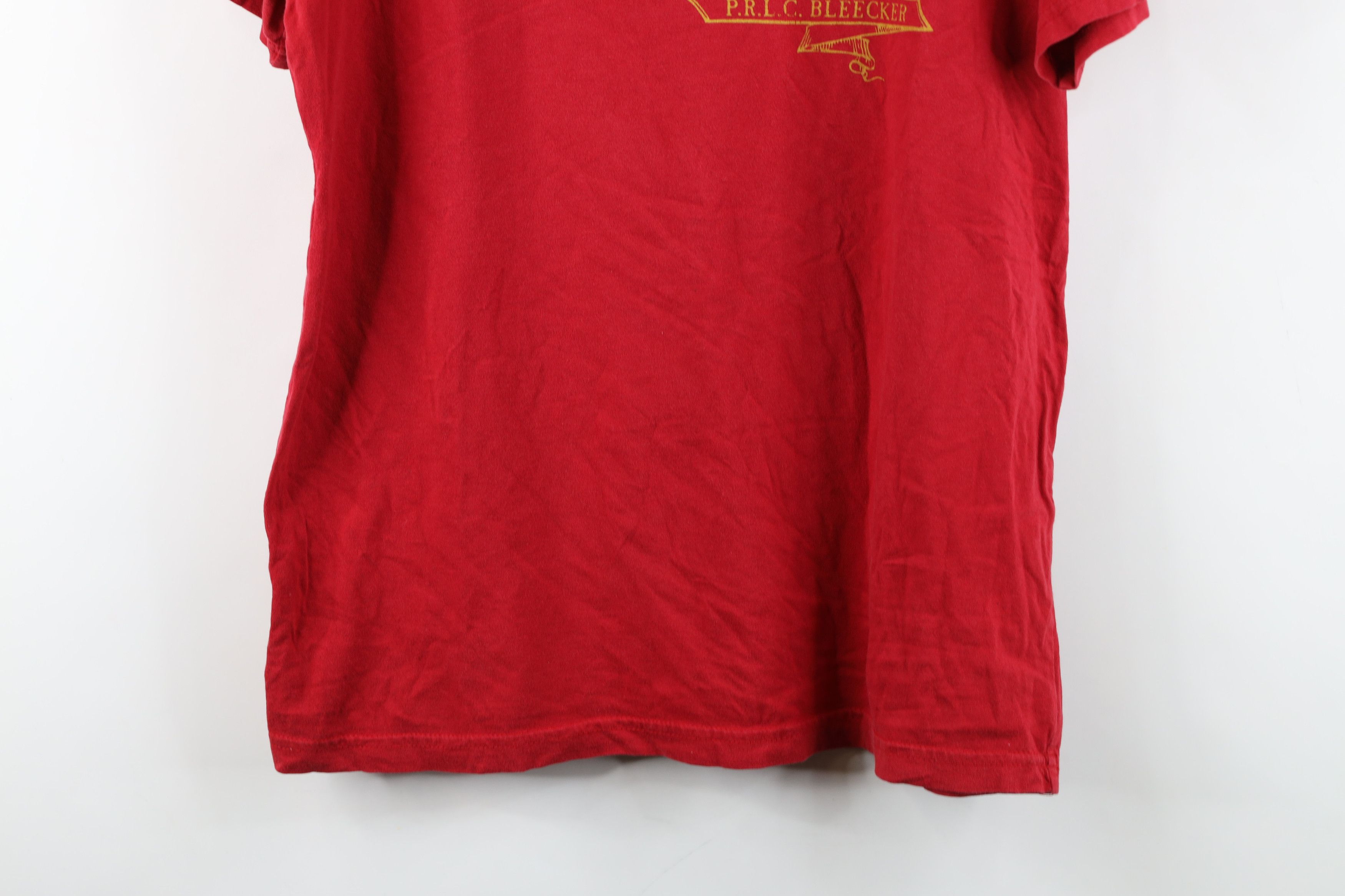 Ralph Lauren Vintage 90s Ralph Lauren Lion Crest Bleecker T-Shirt Red Size US S / EU 44-46 / 1 - 3 Thumbnail