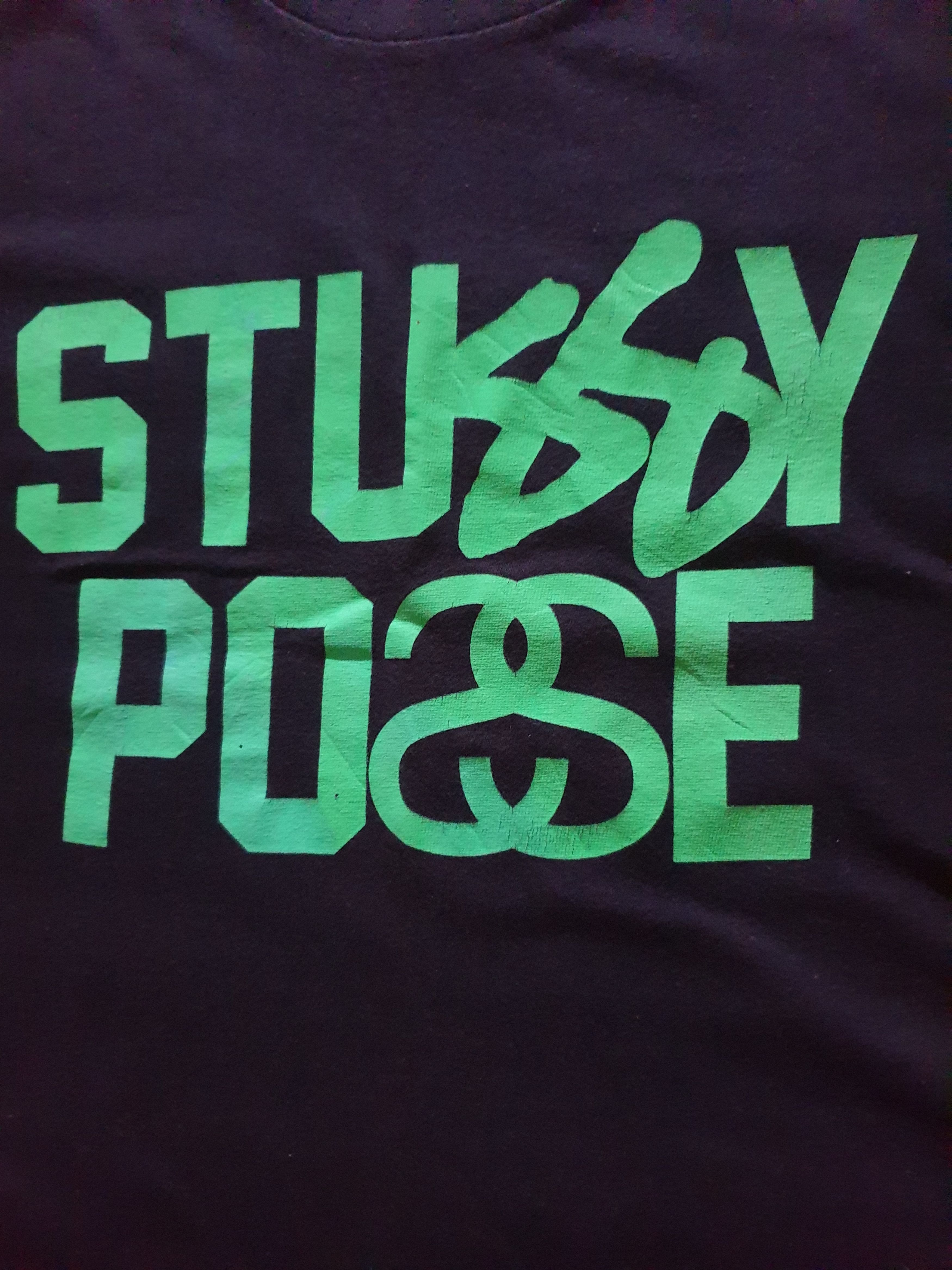 Stussy 💥Stussy green script black colour shirt Size US S / EU 44-46 / 1 - 5 Thumbnail