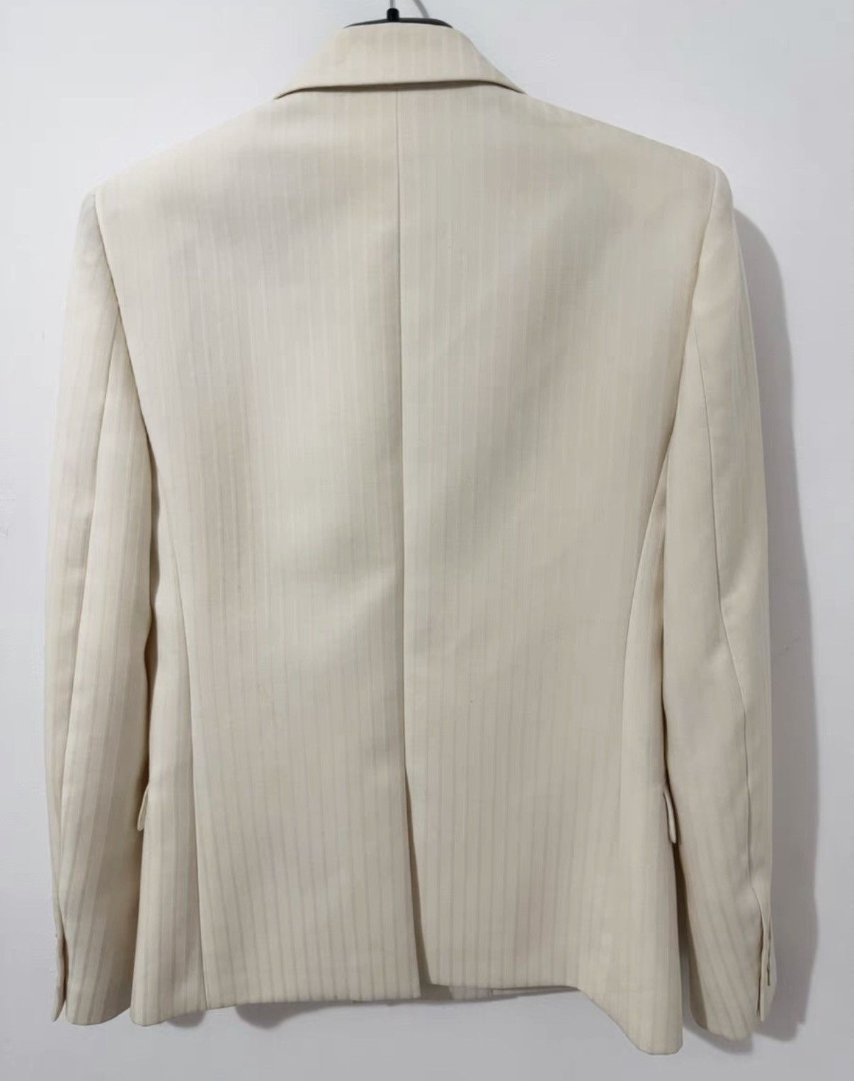 Saint Laurent Paris SLP 20SS Runway Double-Breasted Peak Lapel Striped Blazer Size US S / EU 44-46 / 1 - 2 Thumbnail