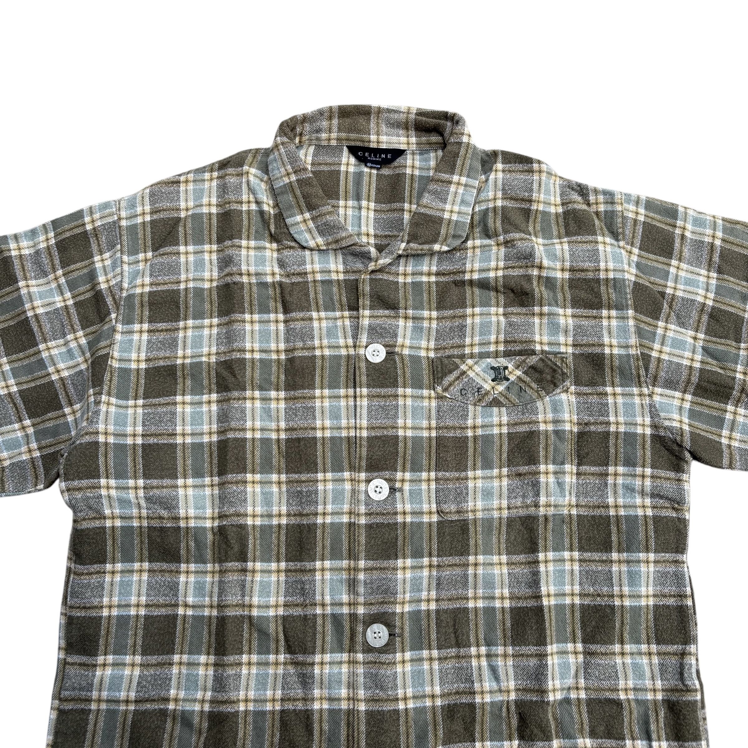 Celine Celine Homme Flannel Shirt Size M / US 6-8 / IT 42-44 - 4 Thumbnail