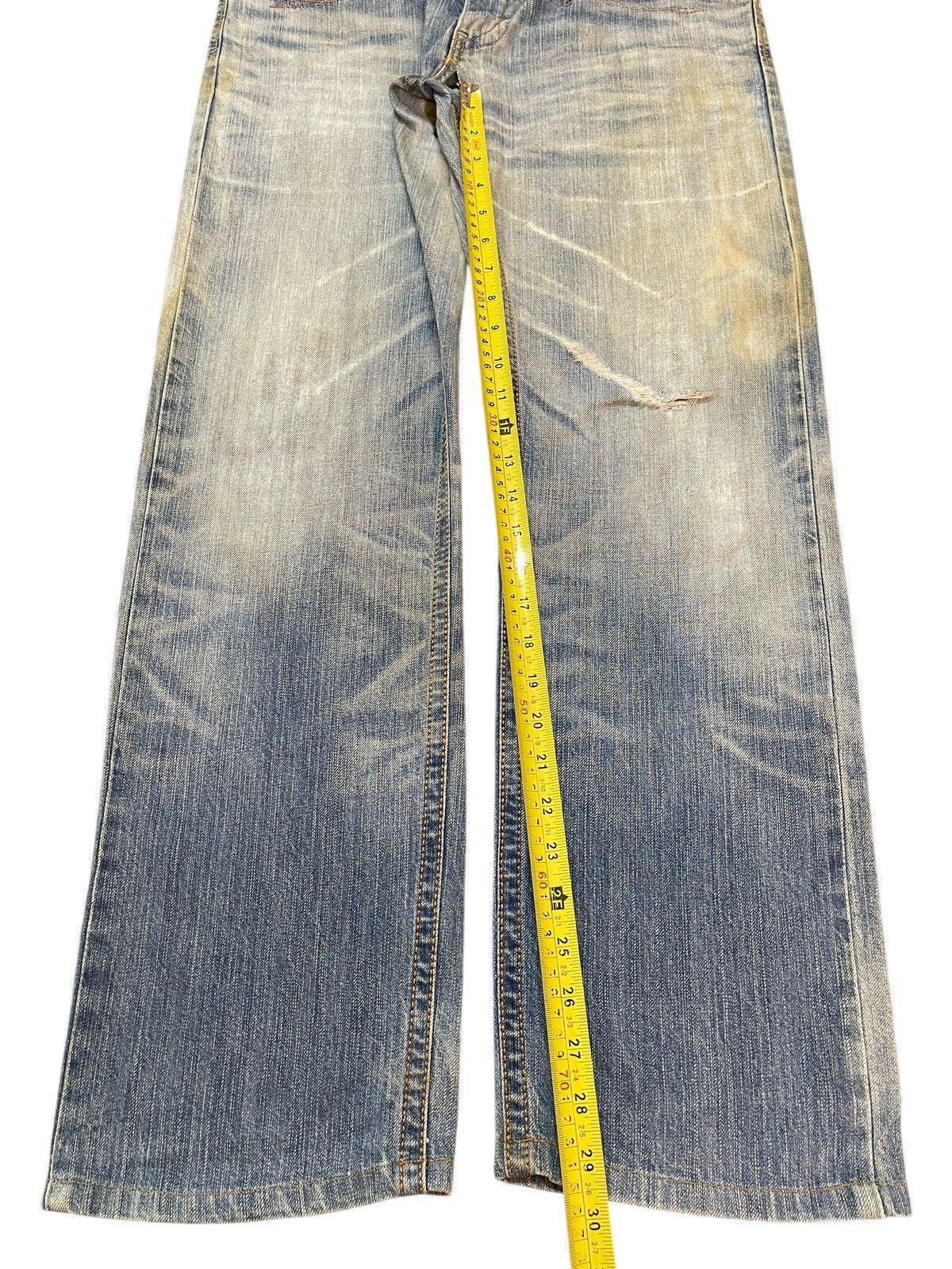 Edwin Edwin XV Exclusive Vintage Mud Faded Wash Style Loose Jeans Size US 32 / EU 48 - 14 Thumbnail