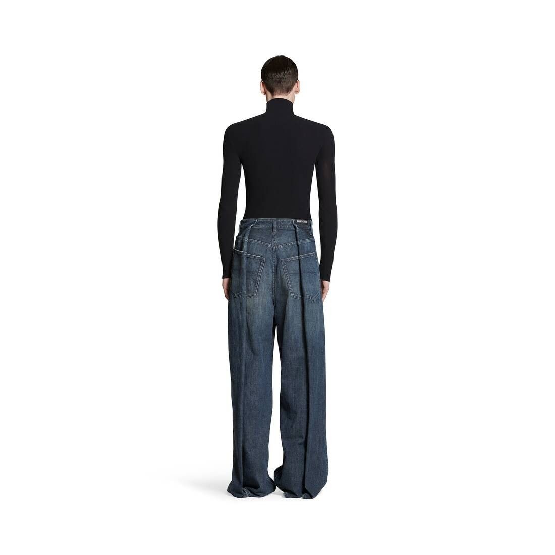 Balenciaga oc11z0225 Double Side Jean Pant in Dark Blue Size US 30 / EU 46 - 6 Thumbnail