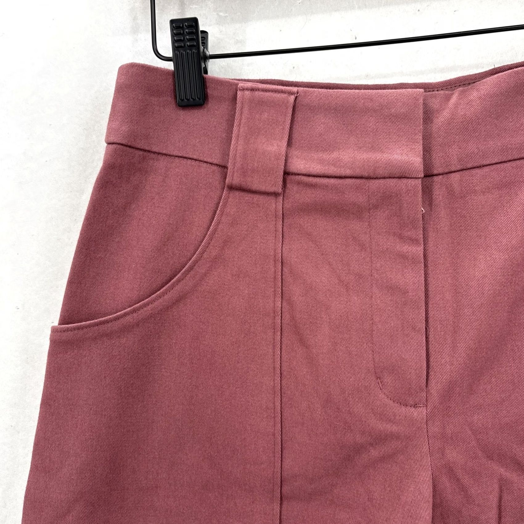 Express Express Pants Womens 2 Pink High Rise Utility Wide Crop Cotton Twill Barrell Leg Size 26" / US 2 / IT 38 - 3 Thumbnail