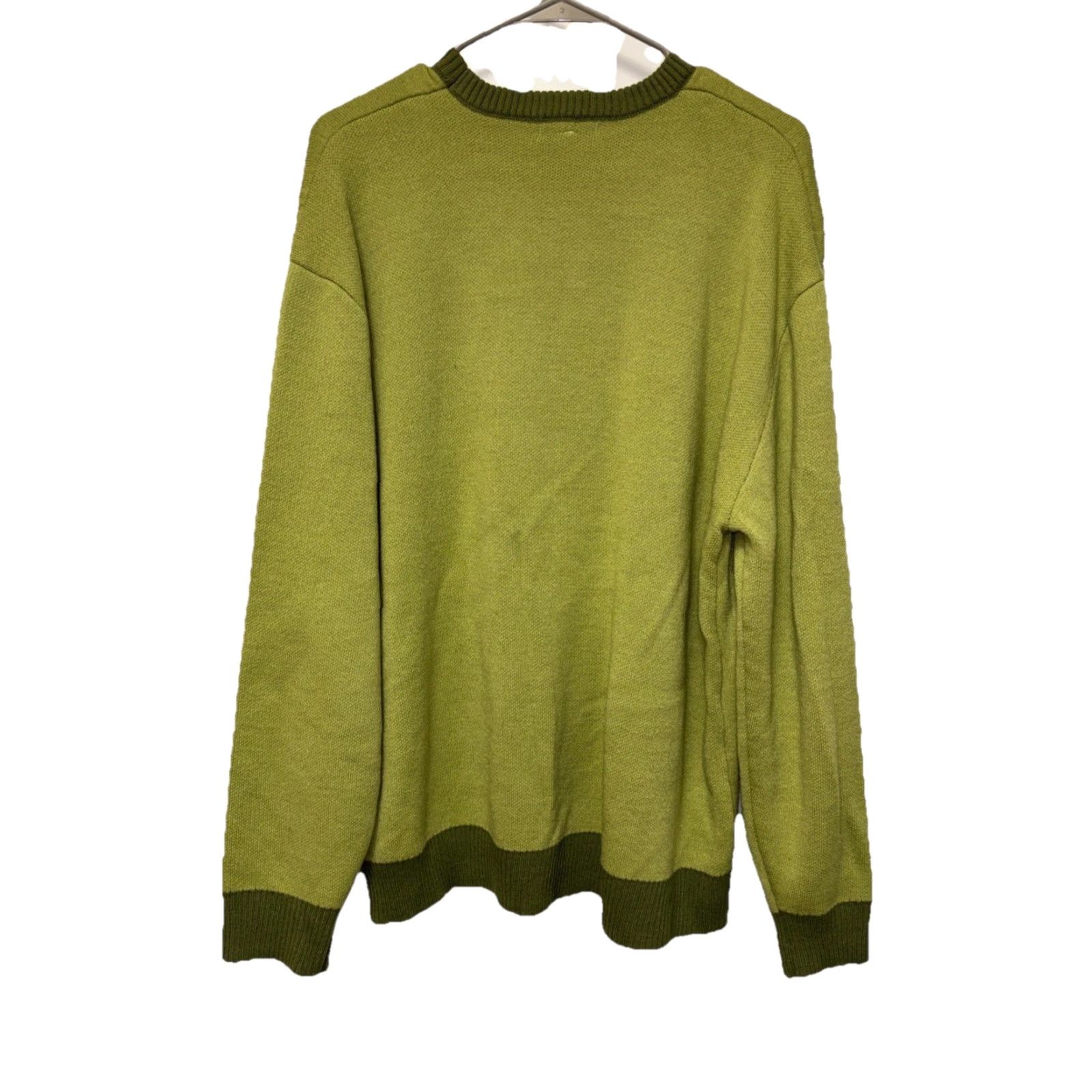 Sunflower Earthbound Gnome Flowers Sunflowers Long Sleeve Knit Sweater Green M Pullover Size M / US 6-8 / IT 42-44 - 7 Thumbnail