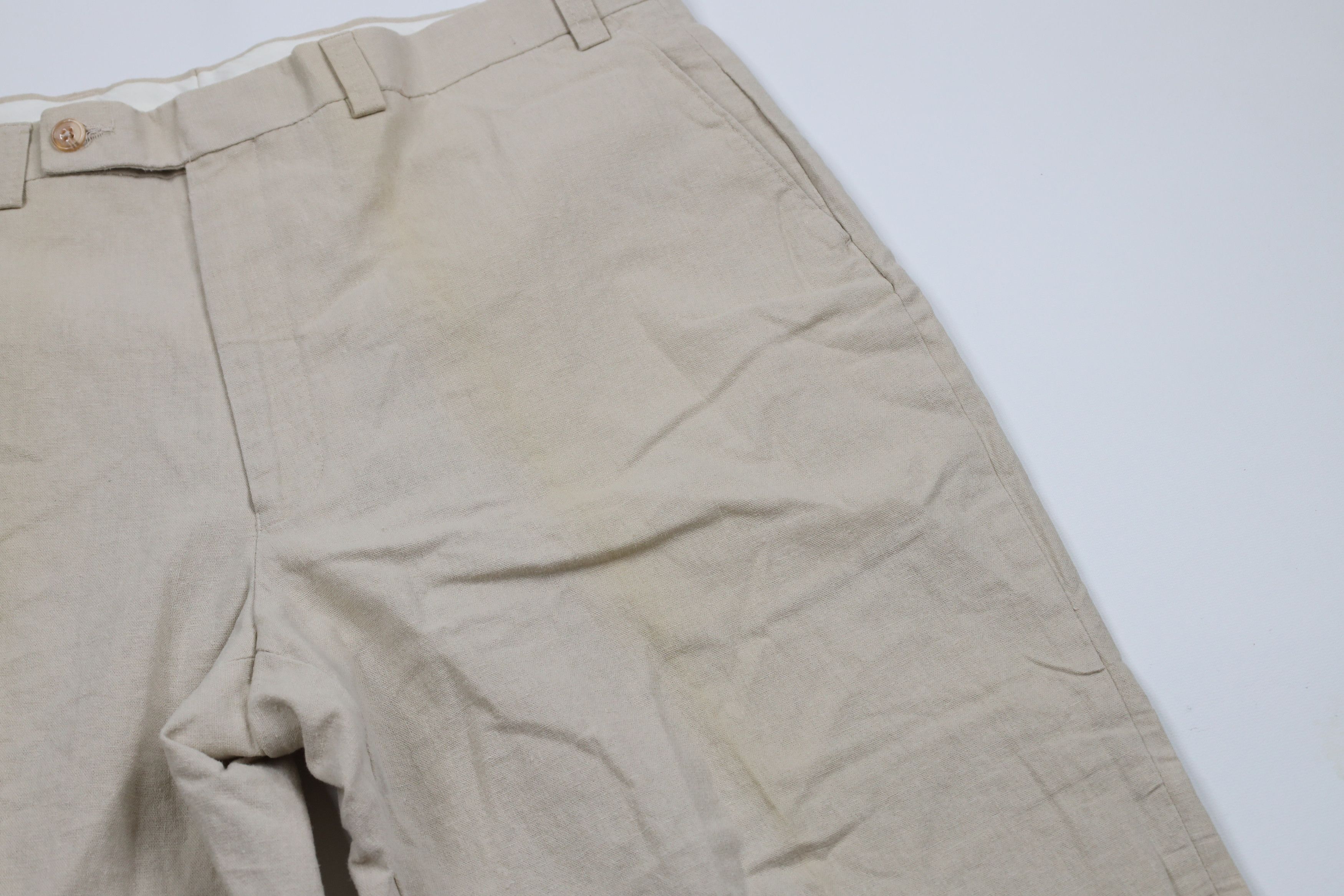 Vintage Vintage 90s Streetwear Linen Blend Wide Leg Chino Pants Size US 36 / EU 52 - 5 Thumbnail