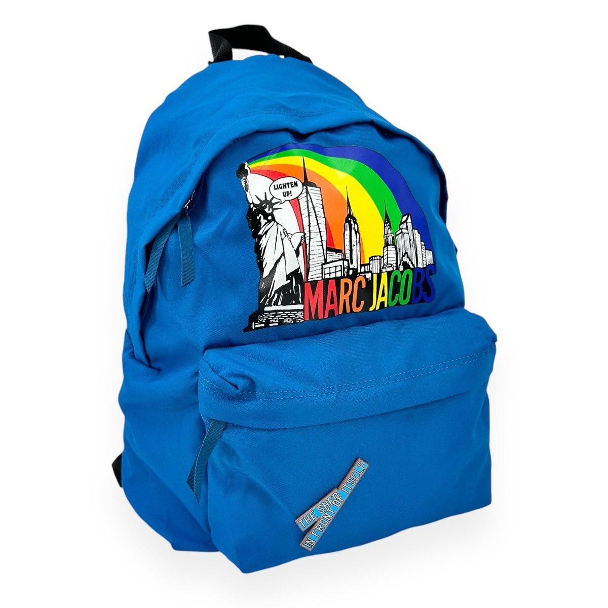 Marc Jacobs NWT Blue Limited Edition Rainbow Skyline Nylon Backpack Size ONE SIZE - 2 Thumbnail