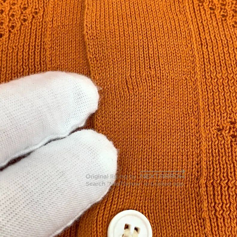 Louis Vuitton Louis Vuitton 24 orange knit cut-out logo presbyopic cotto Size US XL / EU 56 / 4 - 9 Thumbnail