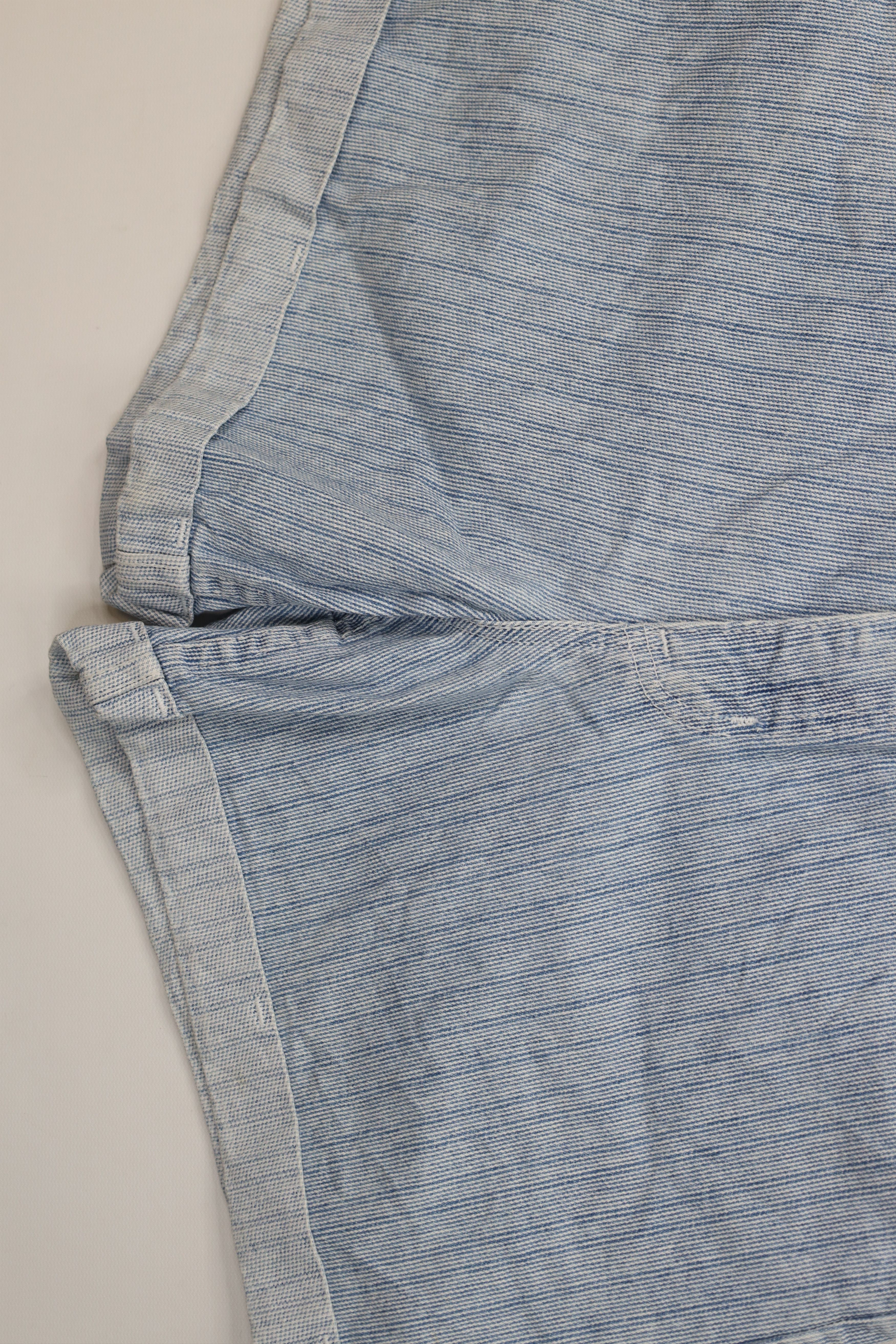 Vintage Vintage 90s Streetwear Hickory Cuffed Denim Shorts USA Size 32" / US 10 / IT 46 - 4 Thumbnail