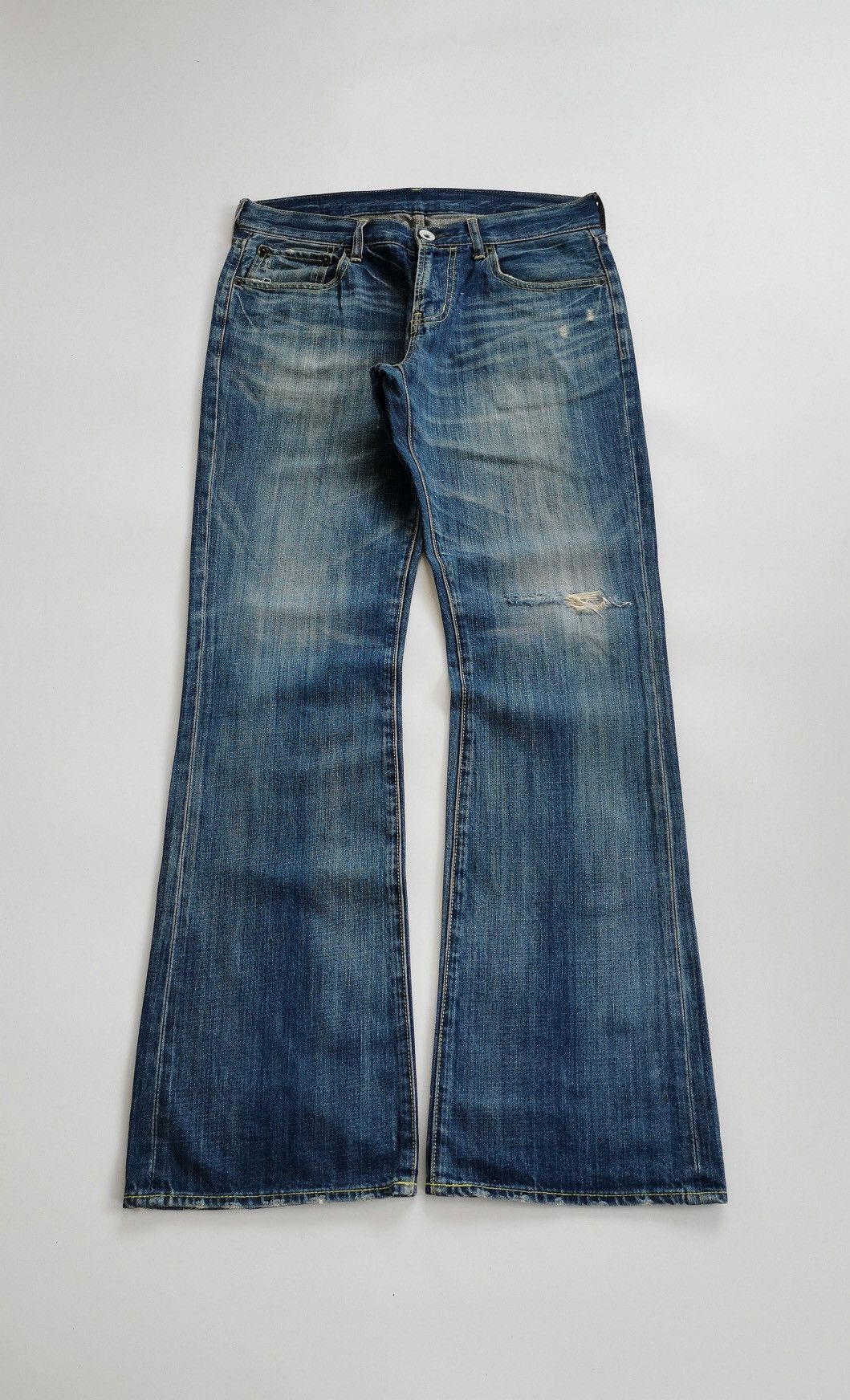 Japanese Brand King Jonathan Flared Bootcut Jeans Size US 32 / EU 48 - 2 Thumbnail