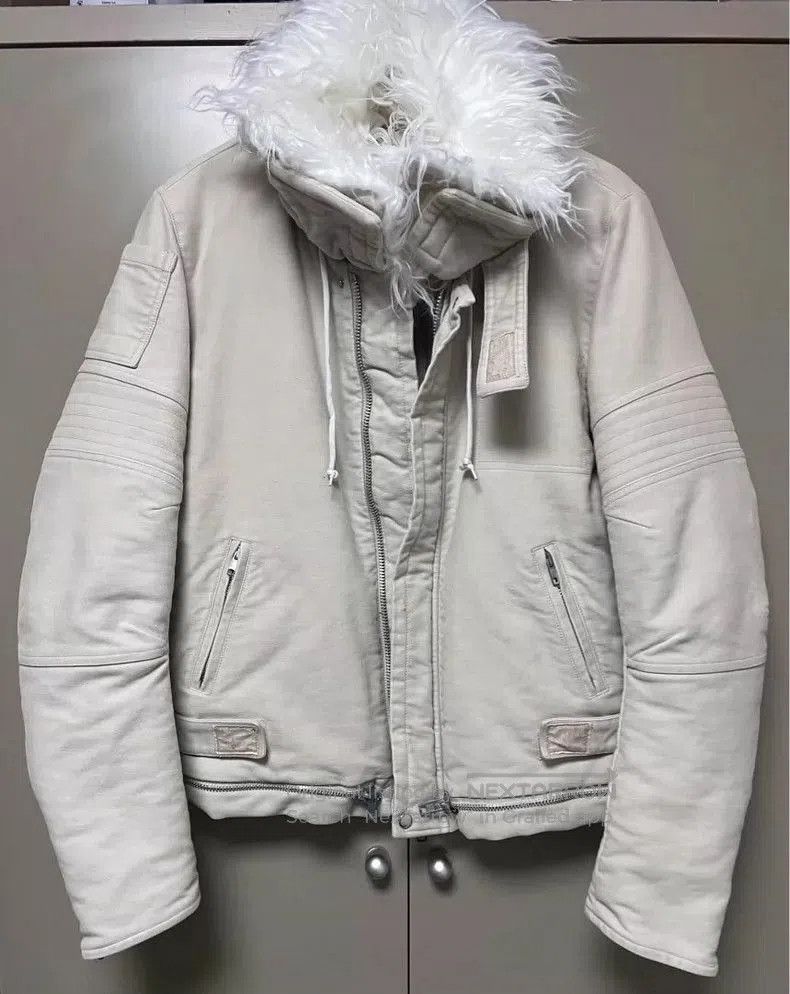 Helmut Lang helmut lang astro jacket with fur collar. Size US L / EU 52-54 / 3 - 2 Thumbnail